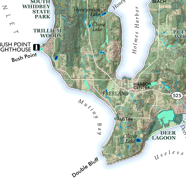 Whidbey Island Washington Map