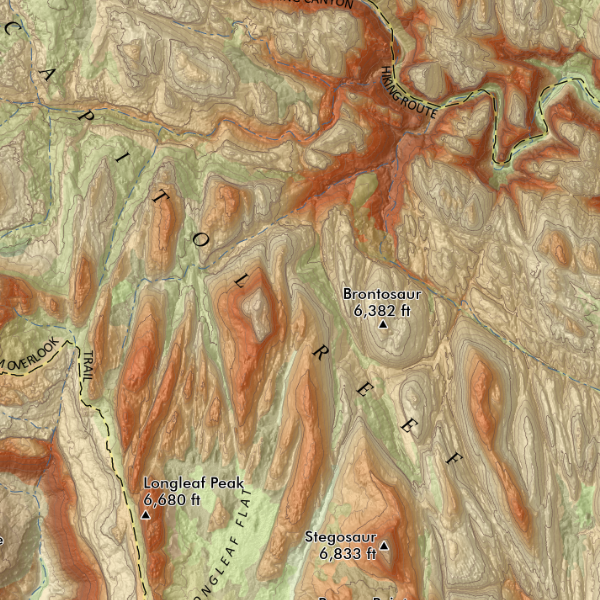 Capitol Reef Fruita Utah Map