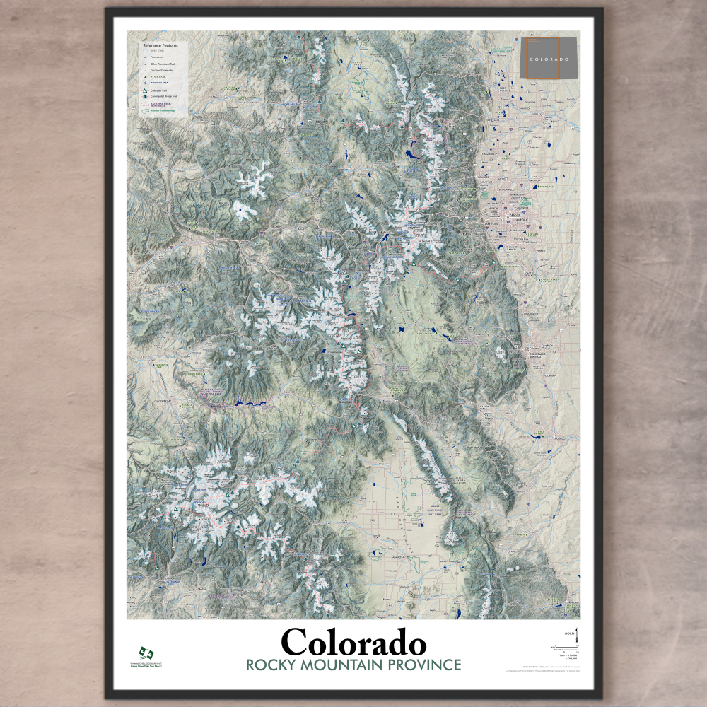 Colorado Rocky Mountain Province (28 in x 20 in)