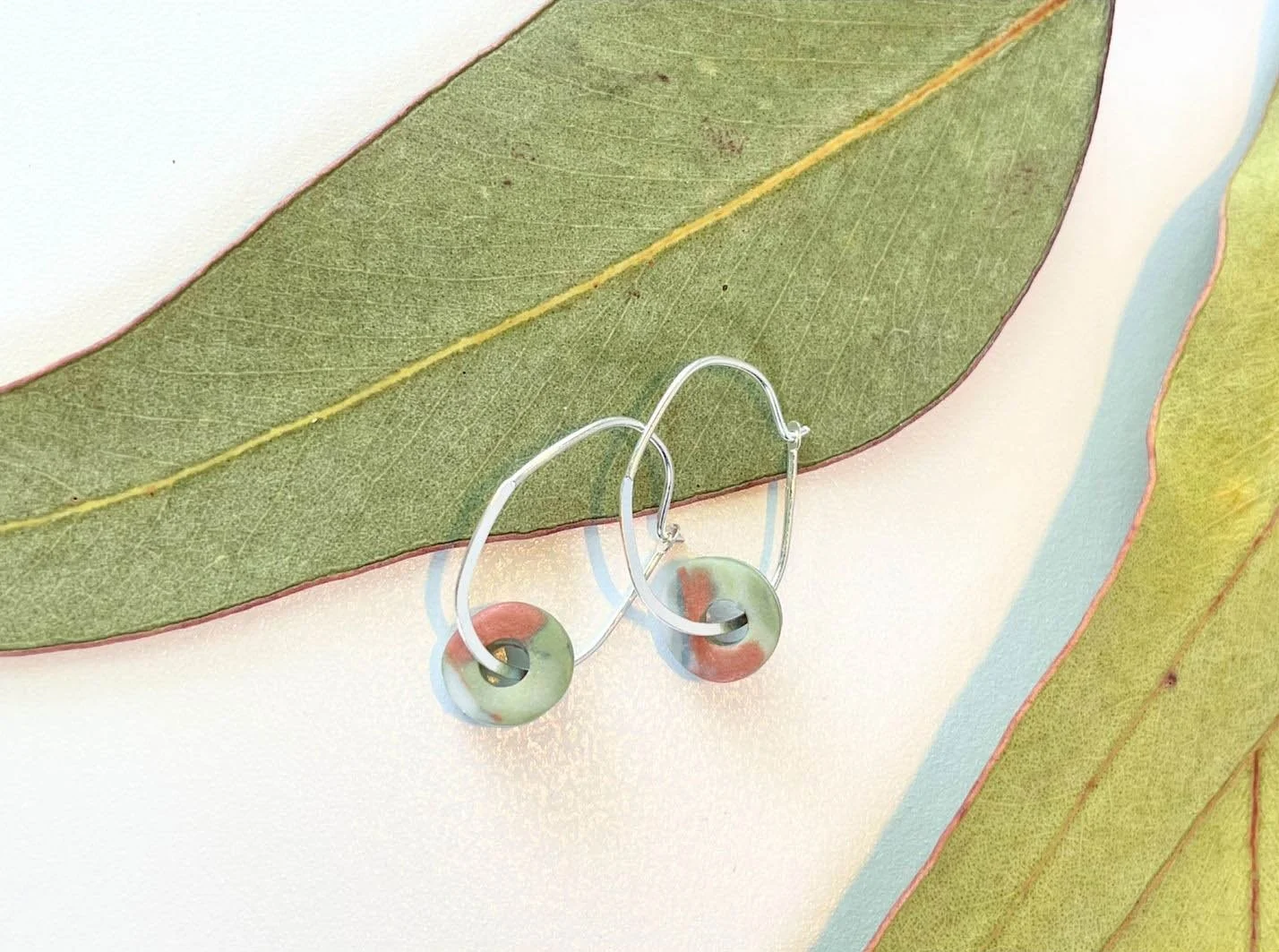 PORCELAIN NERIKOMI EARRINGS