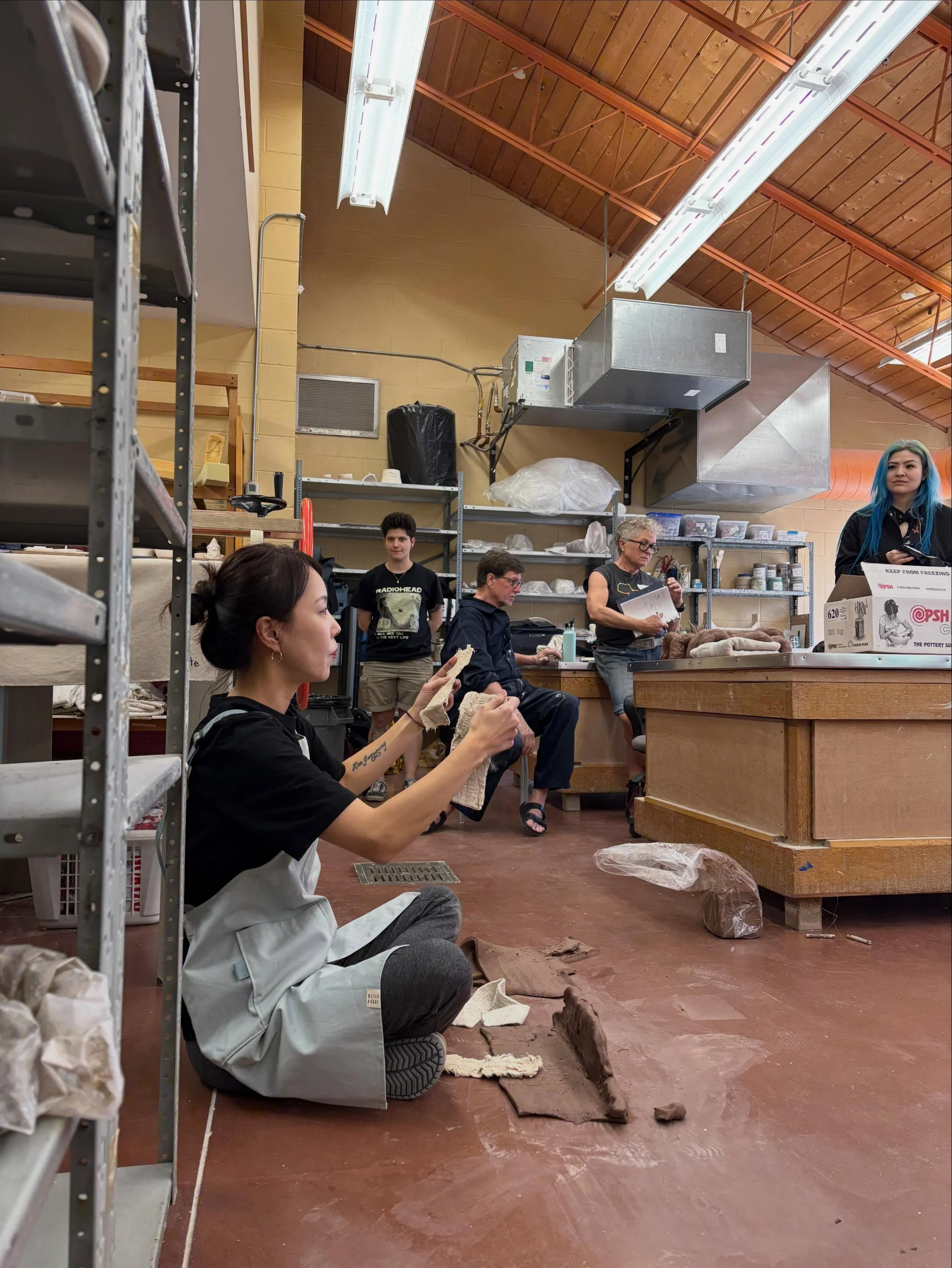 It has been an incredible learning experience so far at the Freedom as Method: A Week-Long Ceramics Intensive with @gracehanclay and @artgallburl. There is such a great community of potters sharing in this wonderful opportunity to cultivate new skill