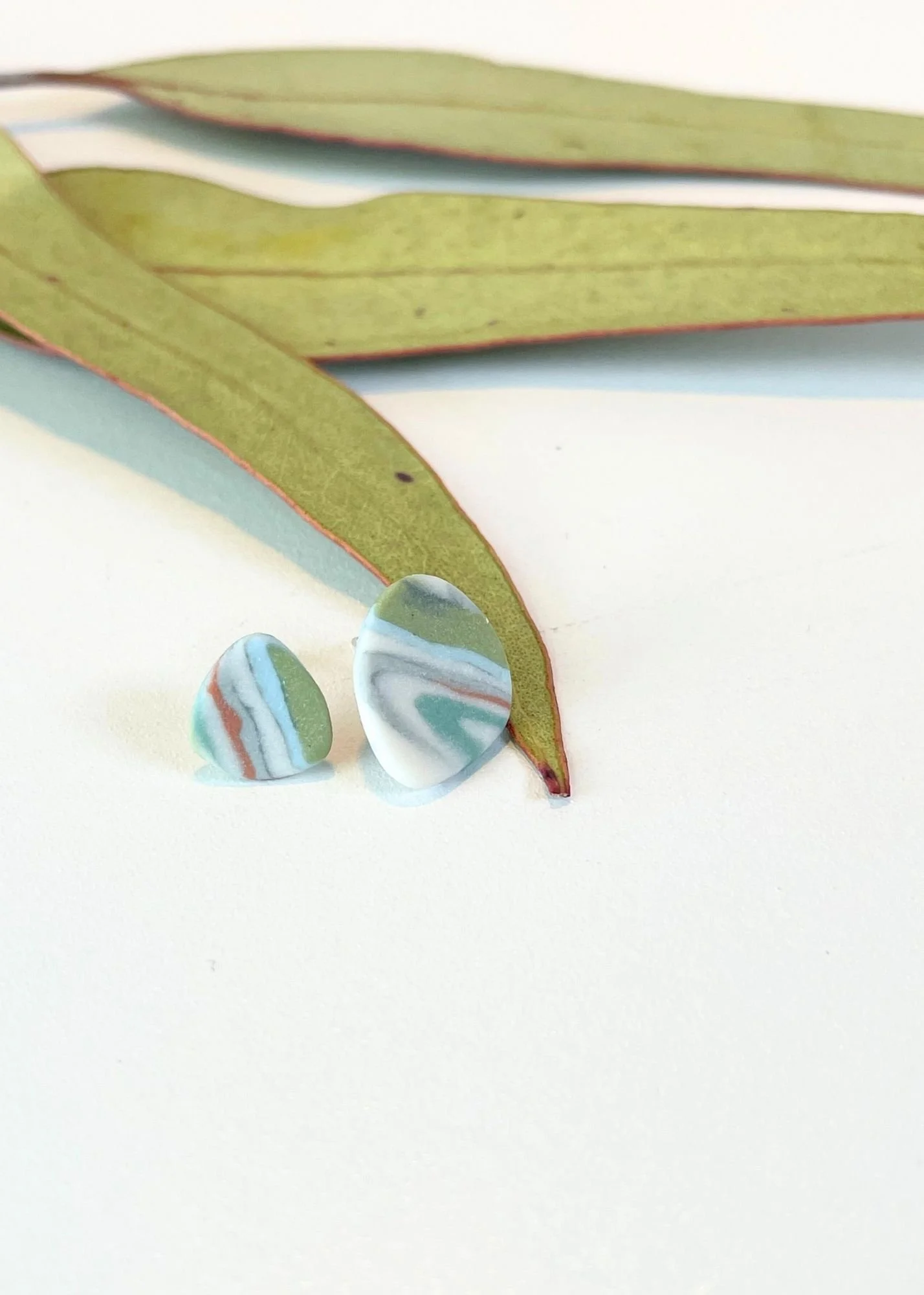 PORCELAIN NERIKOMI EARRINGS 2