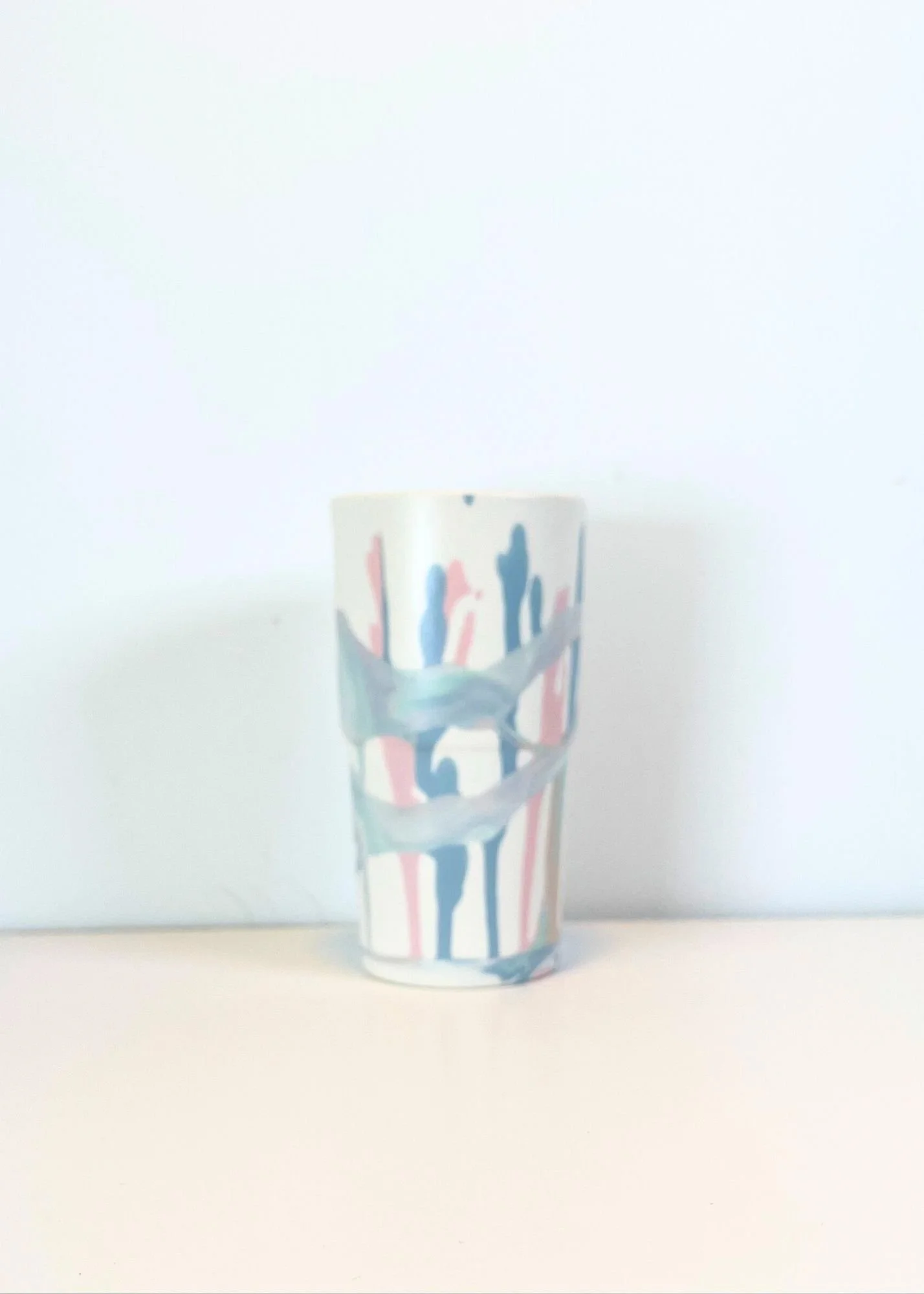 Zip Cup - Light Peacock/Pink