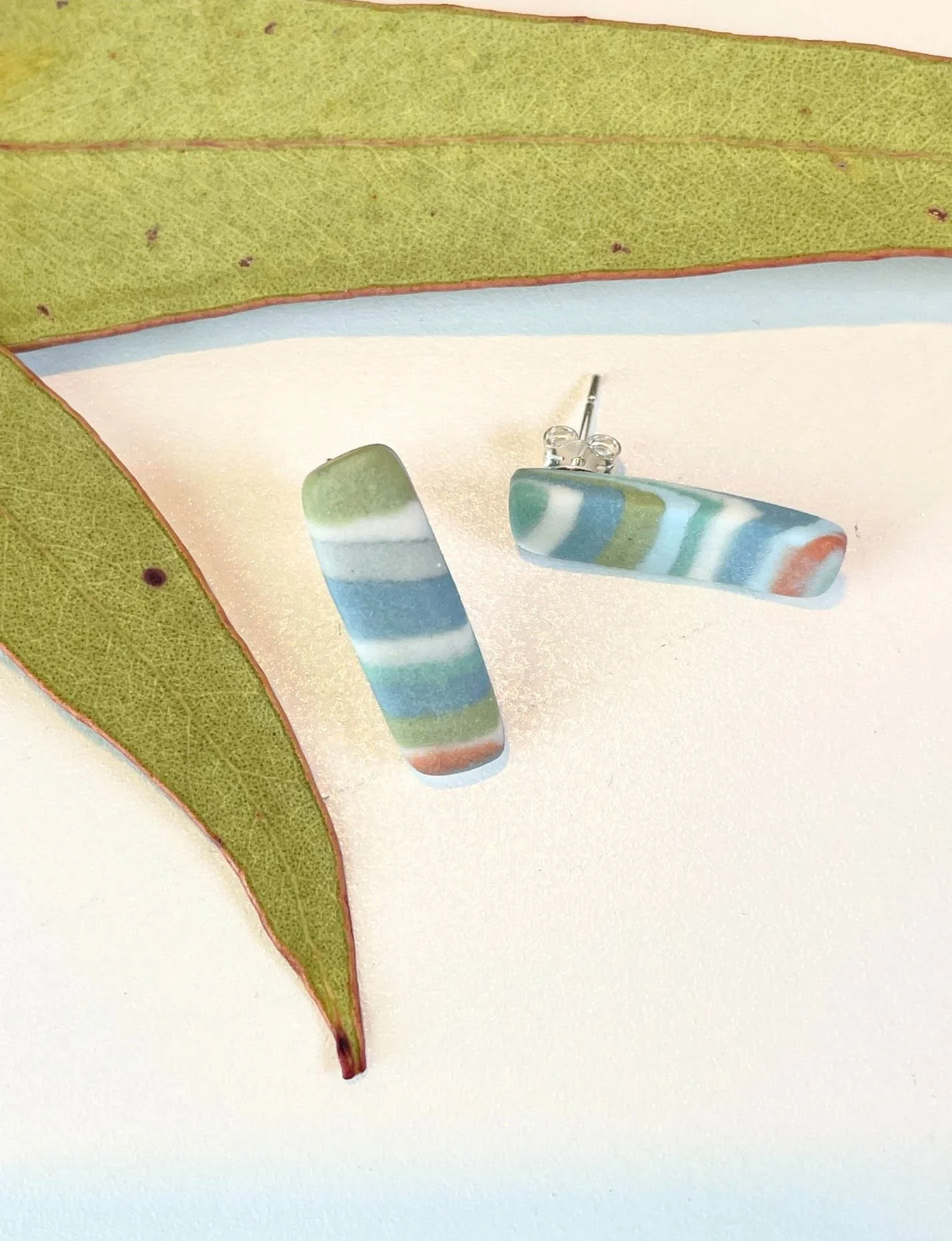 PORCELAIN NERIKOMI EARRINGS 3