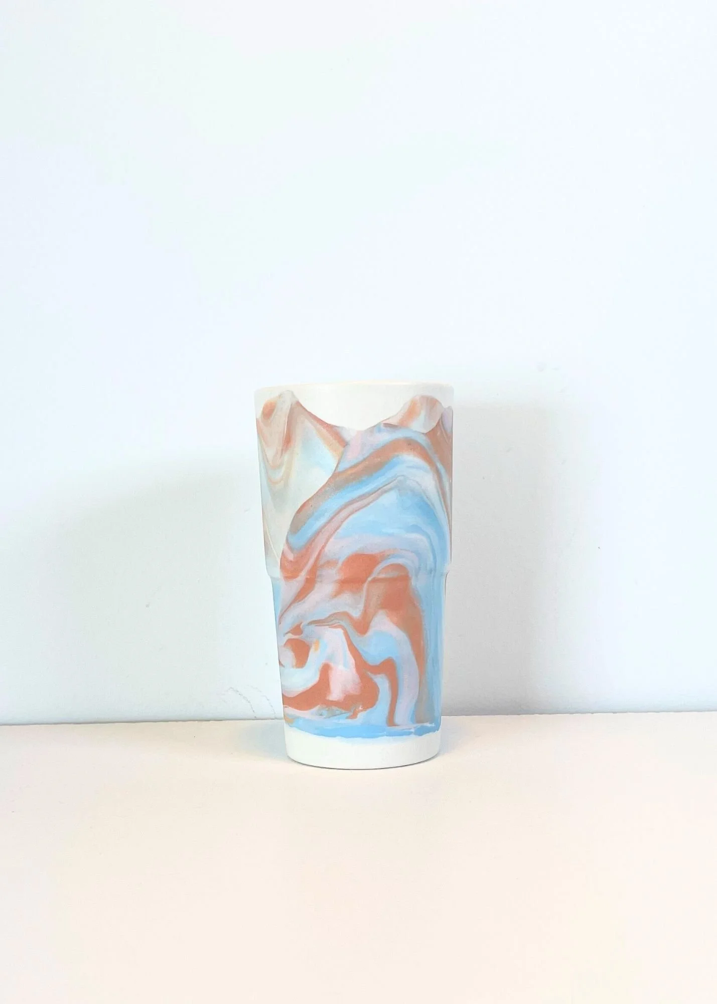 Zip Cup - Turq/Coral