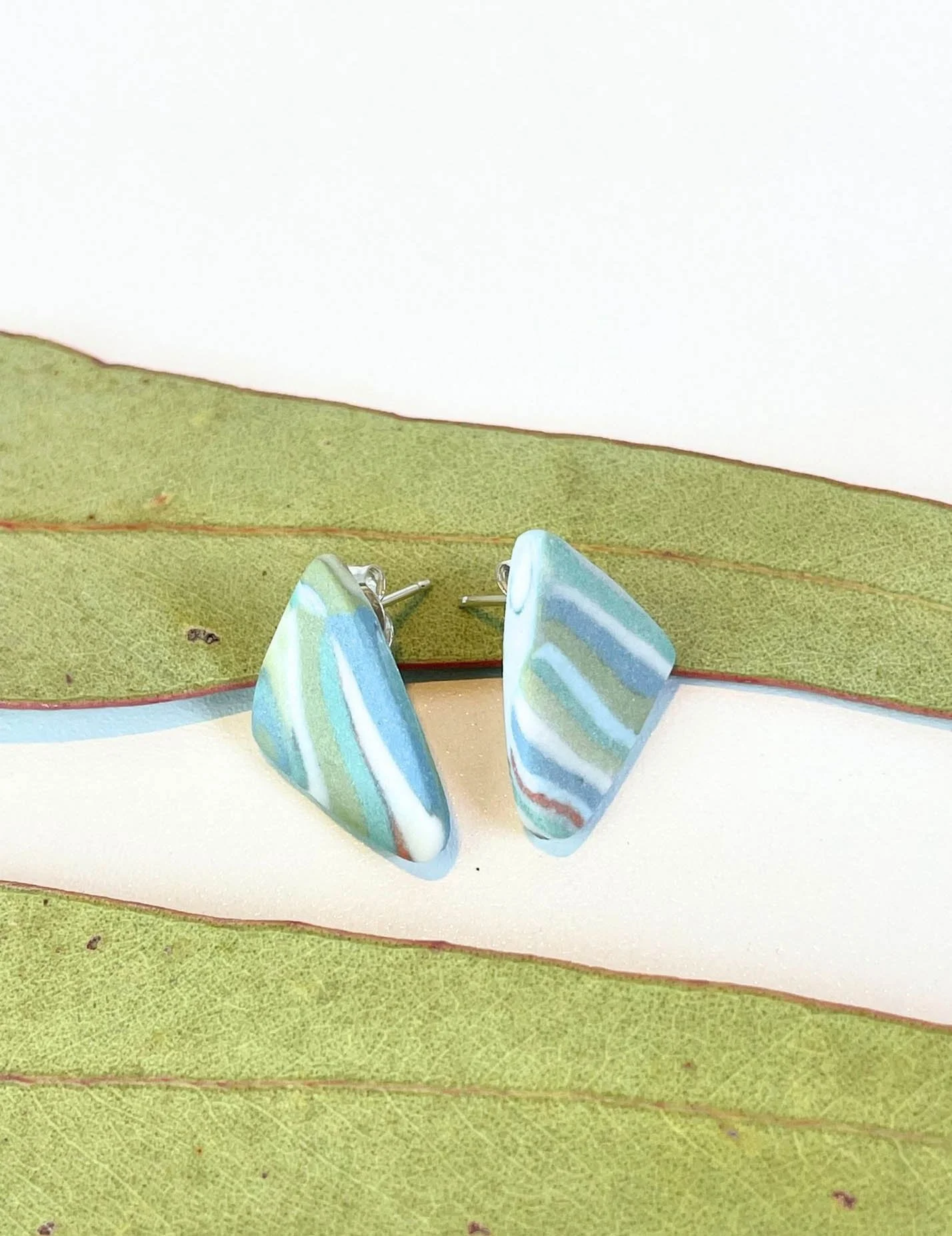 PORCELAIN NERIKOMI EARRINGS 4