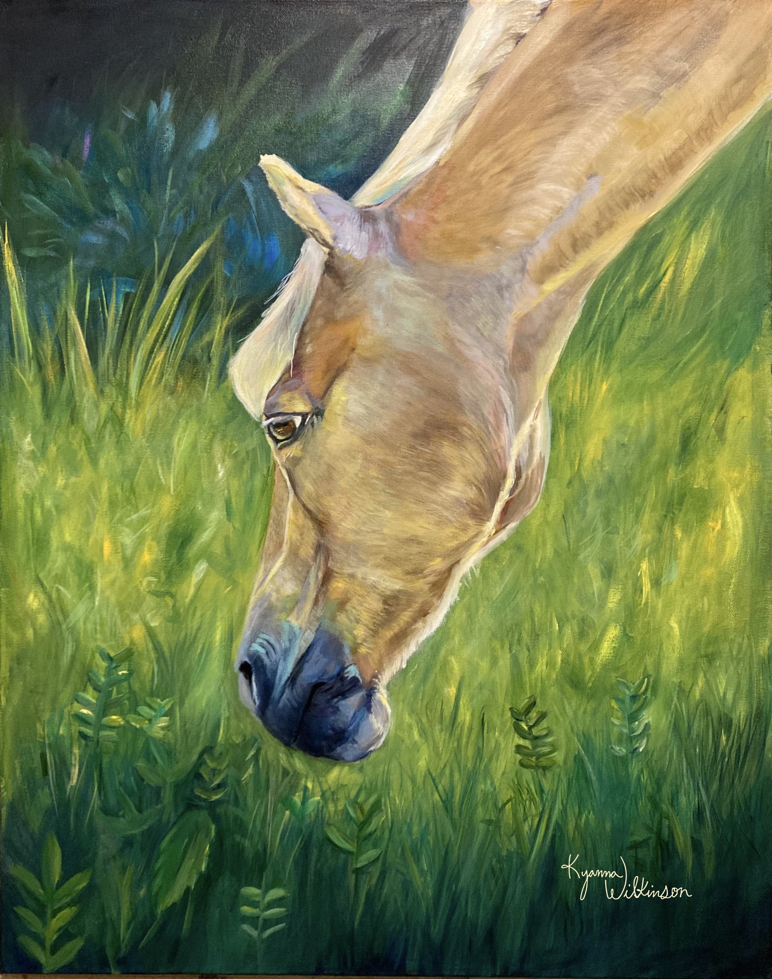 Billy's Golden Days, Acrylic and Oil on Canvas