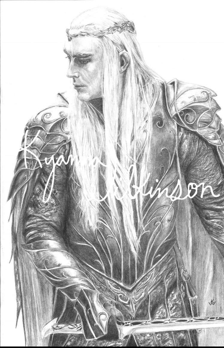 Thranduil, graphite on paper
