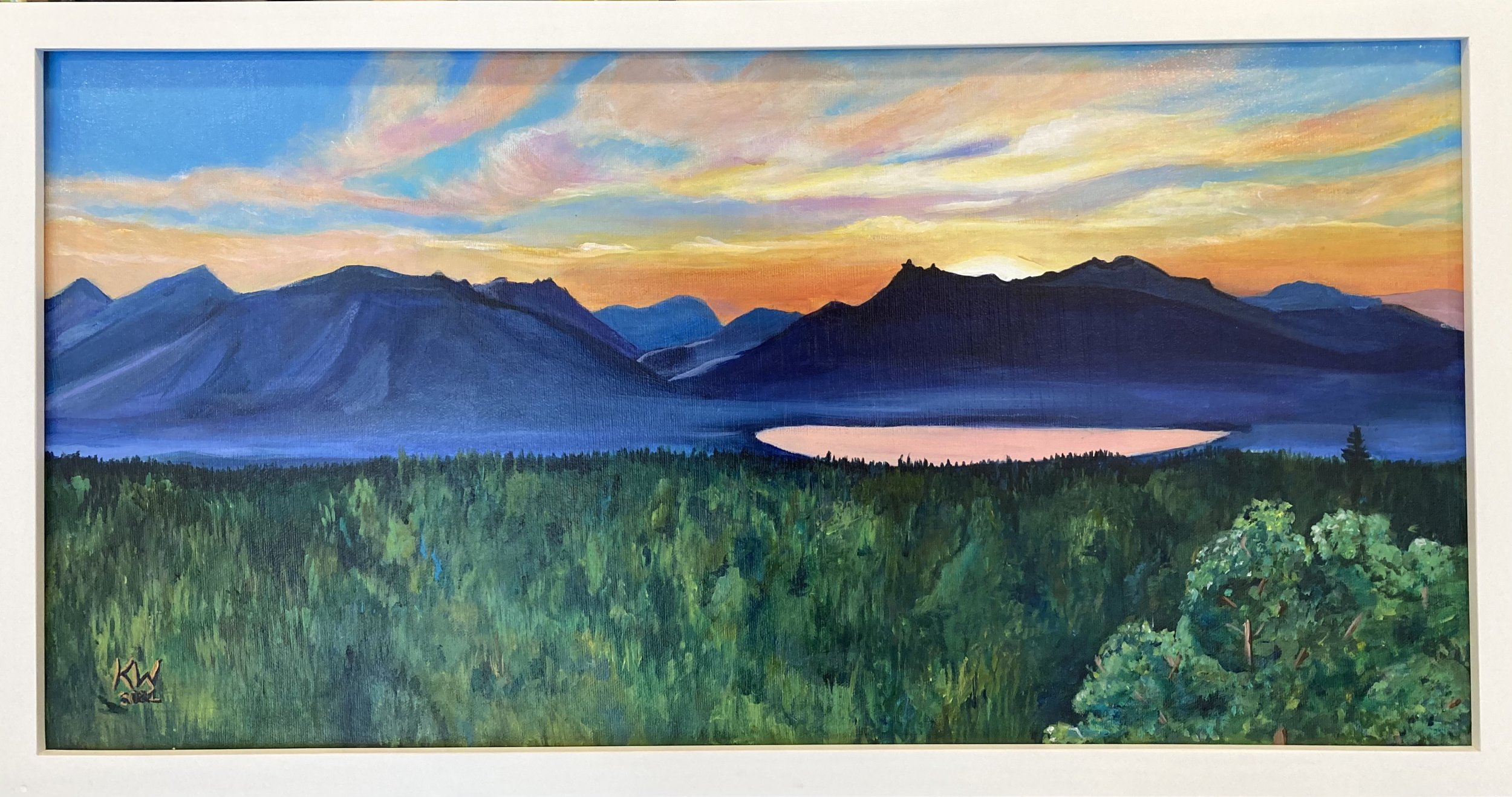 Alberta sunset, Acrylic on Canvas