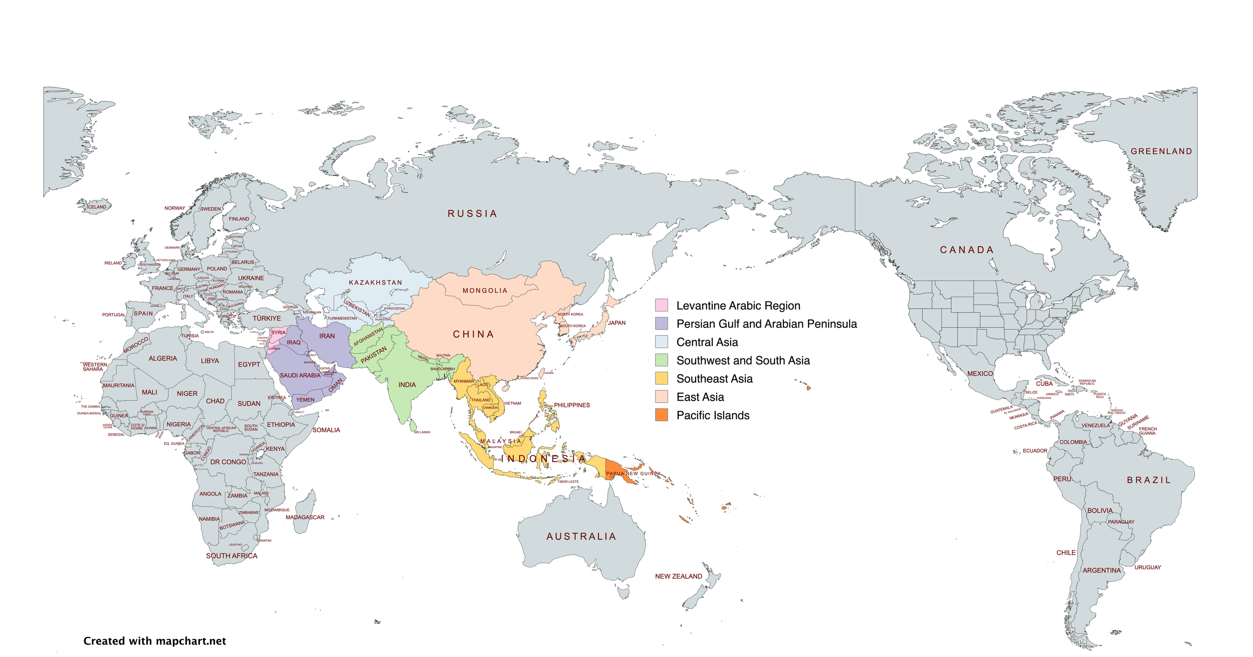 Map of our diverse APIDA origins