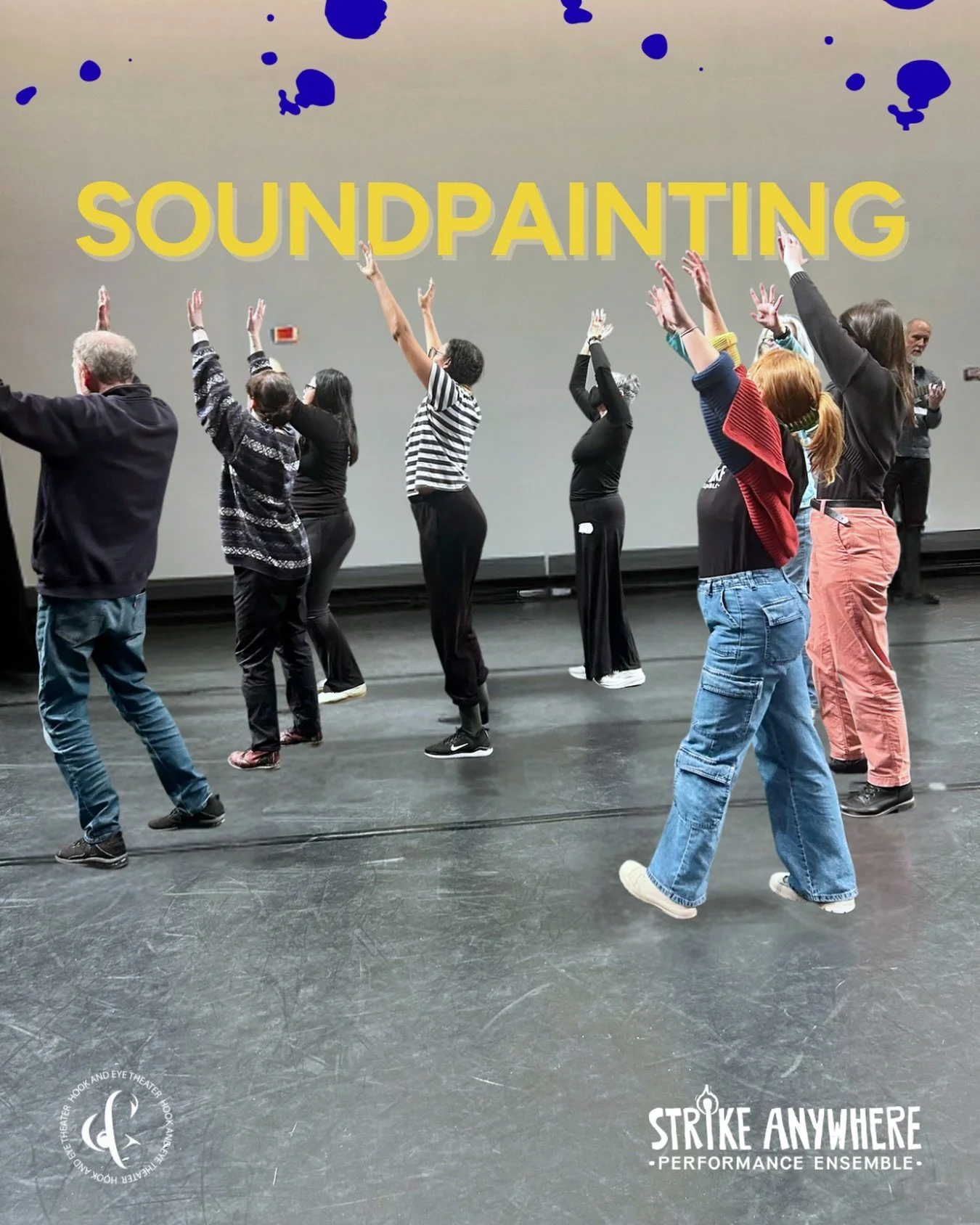 Instant PlayLab #25 got loud, weird, and wonderful with @strikeanywhere.nyc and their Soundpainting toolkit. Big thanks to everyone who jumped in. #nyctheatre #indietheatre #soundpainting