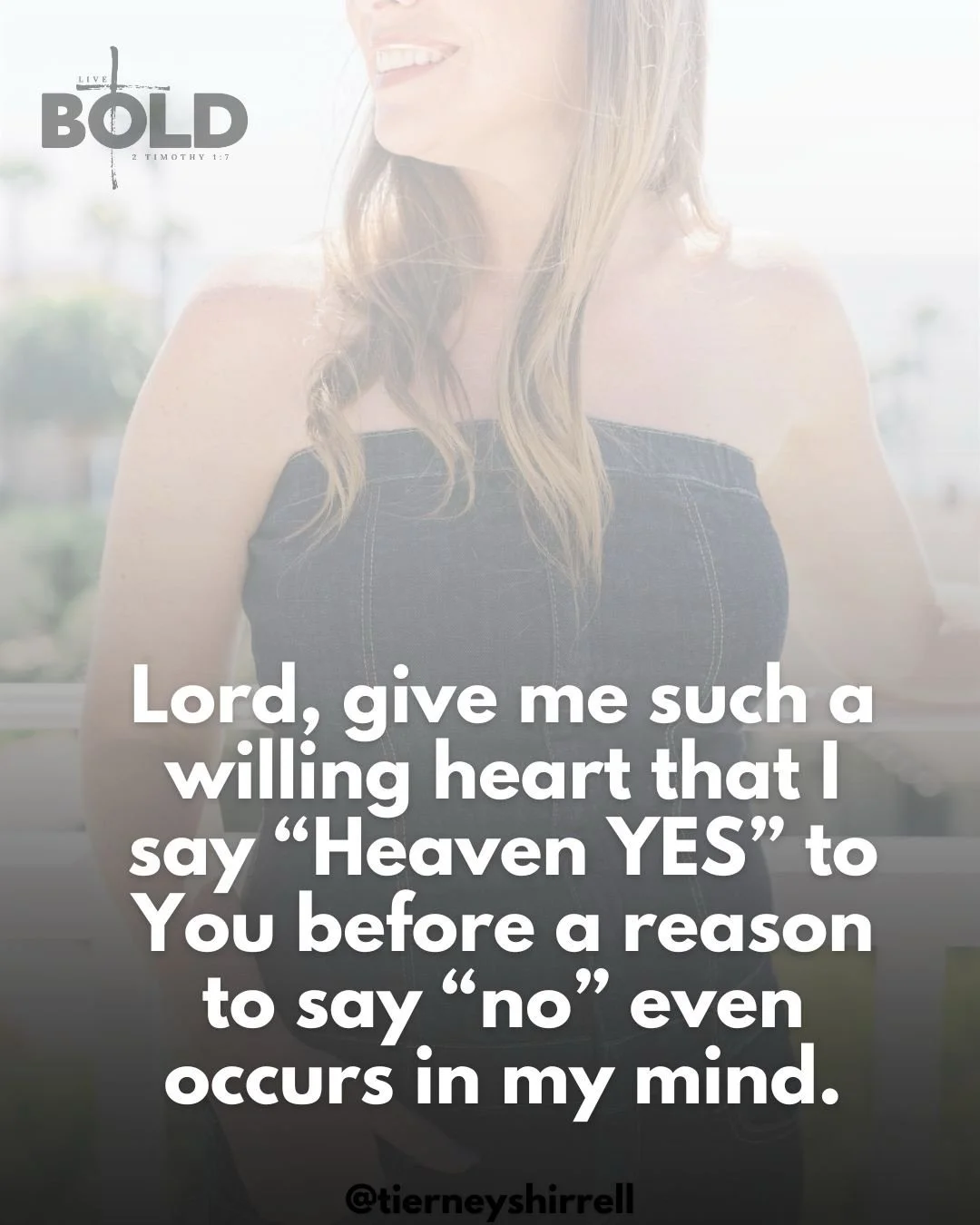 Lord, give me a heart that says &ldquo;Heaven YES&rdquo; to You before my mind finds a reason to say no.

Whatever You say, count me in.
If You say GO - I&rsquo;ll move. 
If You say WAIT - I&rsquo;ll rest. 
If You say SPEAK - I&rsquo;ll be bold
If Yo