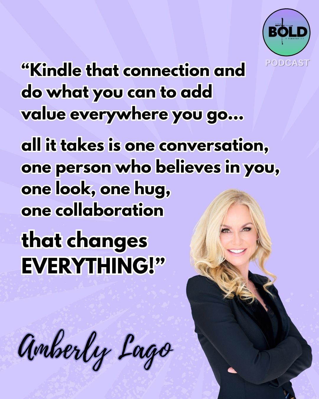 One room. One conversation. One person who believes in you.  That&rsquo;s all it takes to change EVERTHING 🔥🔥🔥

@amberlylagomotivation knows this firsthand - and in this episode, she&rsquo;s reminding us that resilience isn&rsquo;t just built in t