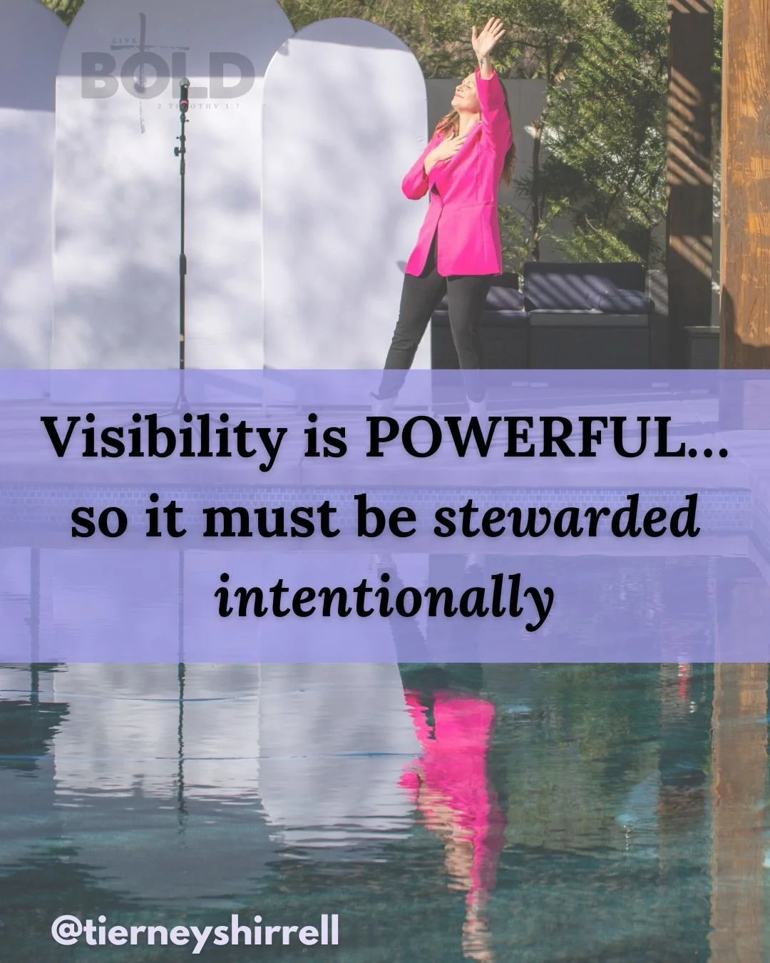 Visibility is powerful, but it can feel uncomfortable, even dangerous&hellip; so it must be stewarded carefully and intentionally.

You feel that pull to stop hiding.
Because you weren&rsquo;t created to stay small.  But being seen still feels unsafe