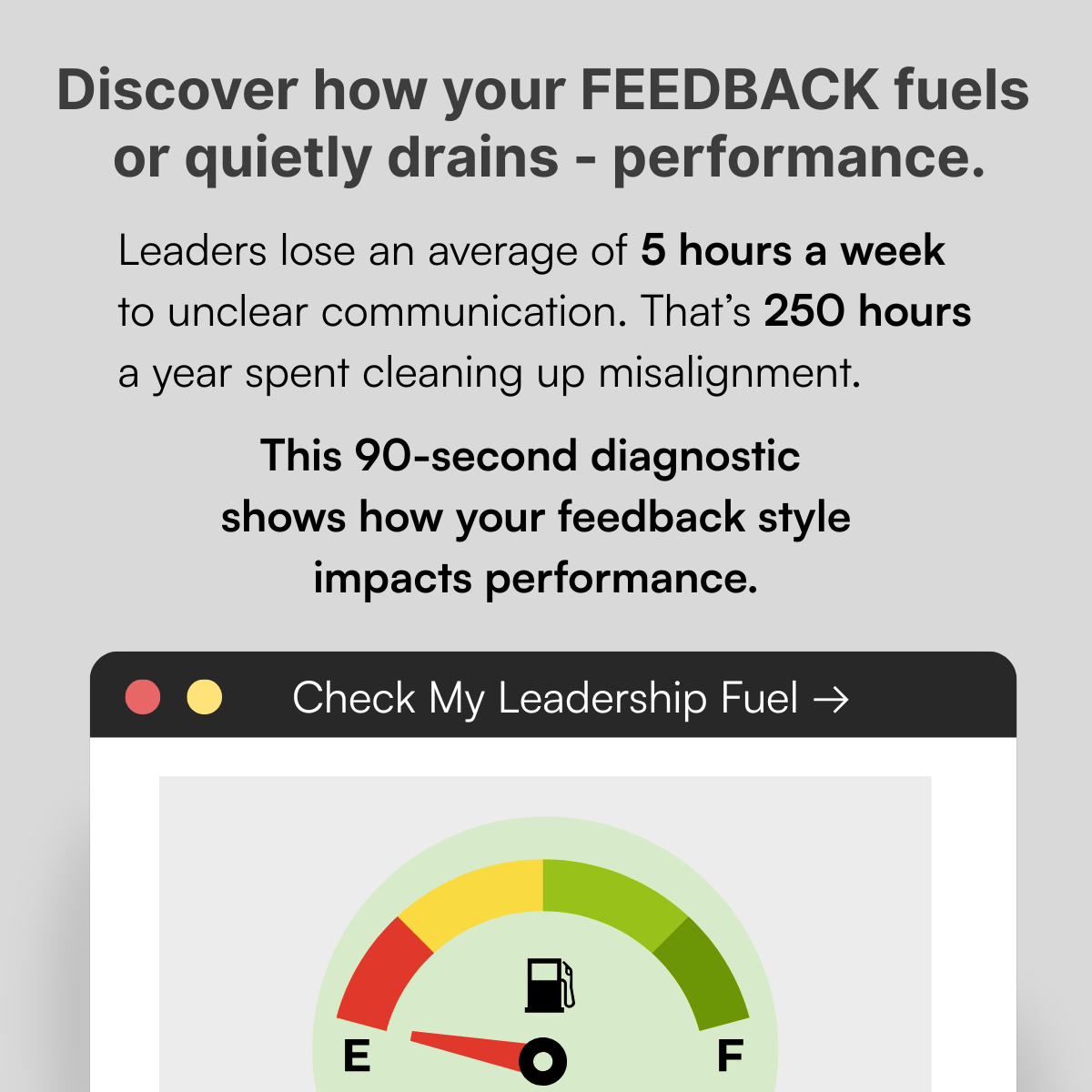 Most feedback kills motivation.