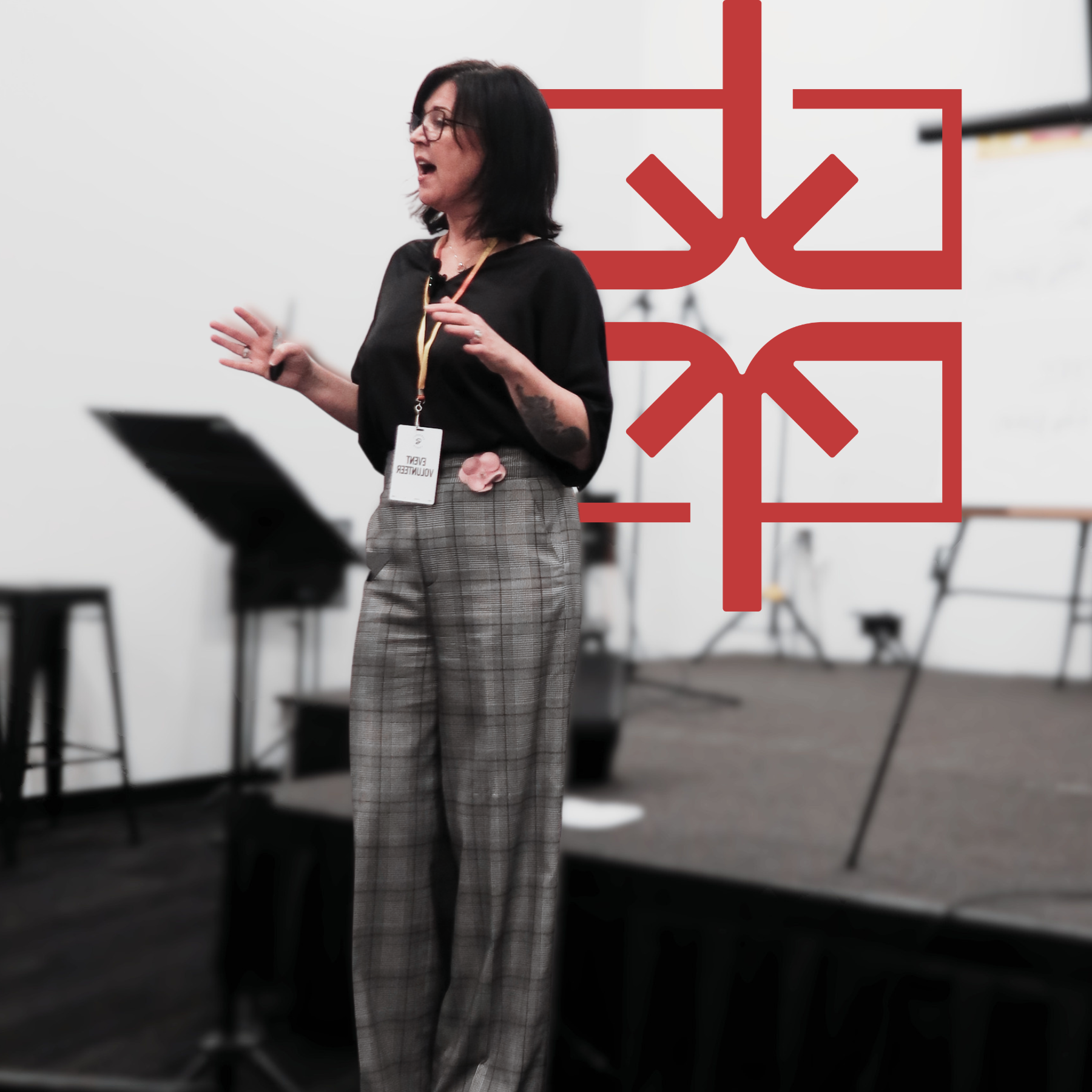 Leadership keynote speaker Roberta Cocco presenting on leadership, confidence, and intentional growth