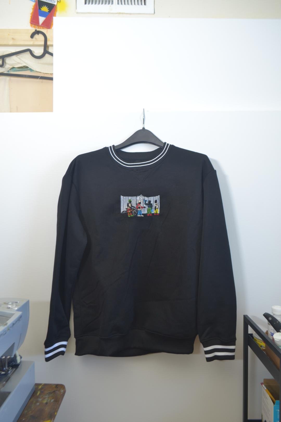 Catchin' Vibes - Crewneck (1 of 1 White Stripes)