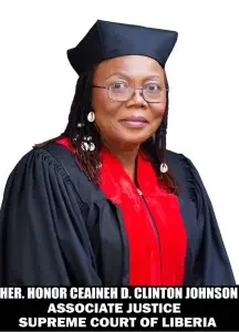 HONOR CEAINEH D. CLINTON JOHNSON,