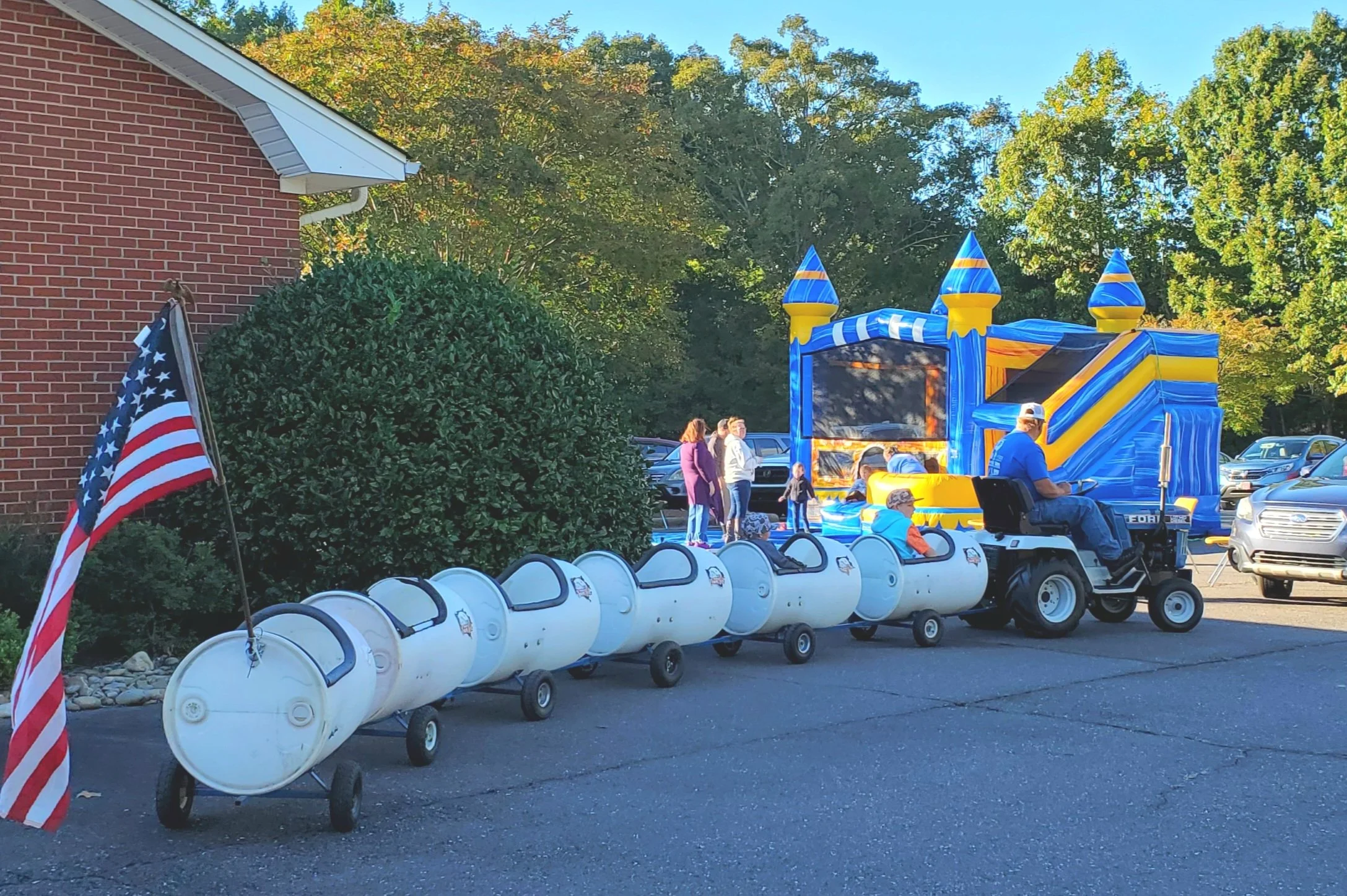 Games, bouncy house, train rides, and more fun for our youth