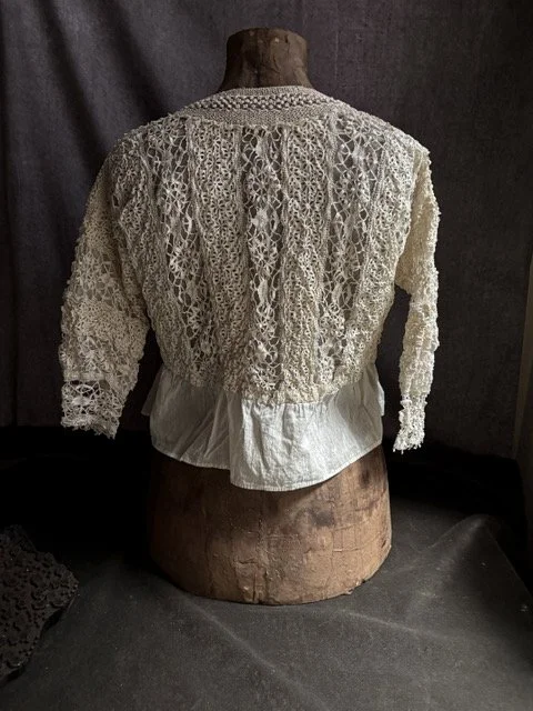 Antique Edwardian Lace Jacket / Bolero | c. Early 20th Century