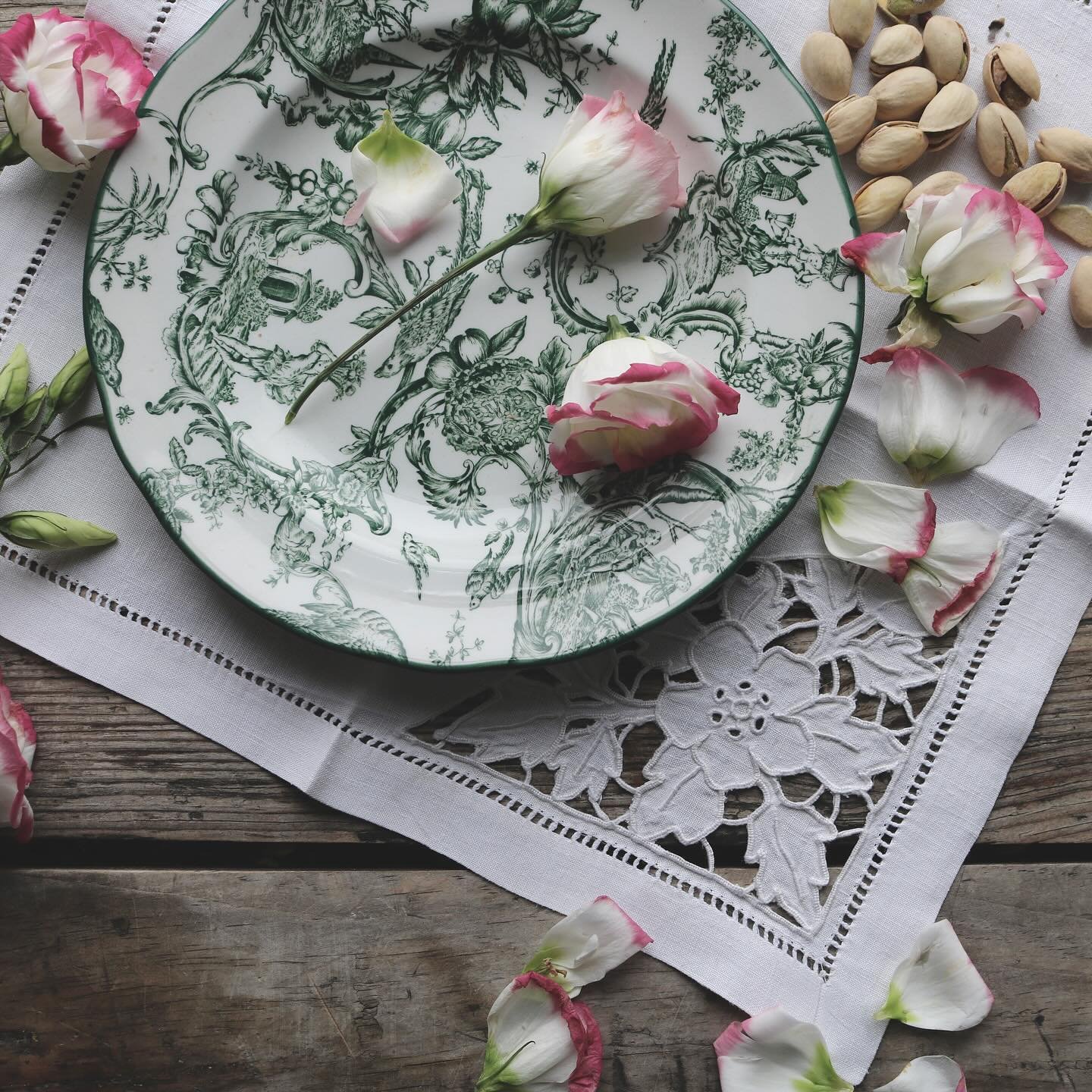{ Heirloom Table Linens } Embark on a journey with Frisson Maison, where the timeless elegance of vintage linens meets the modern sophistication of handmade treasures. Our heirloom-quality linens, sourced from the enchanting villages in the South of 