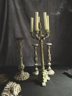 Vintage Metal Five-Arm Candelabra