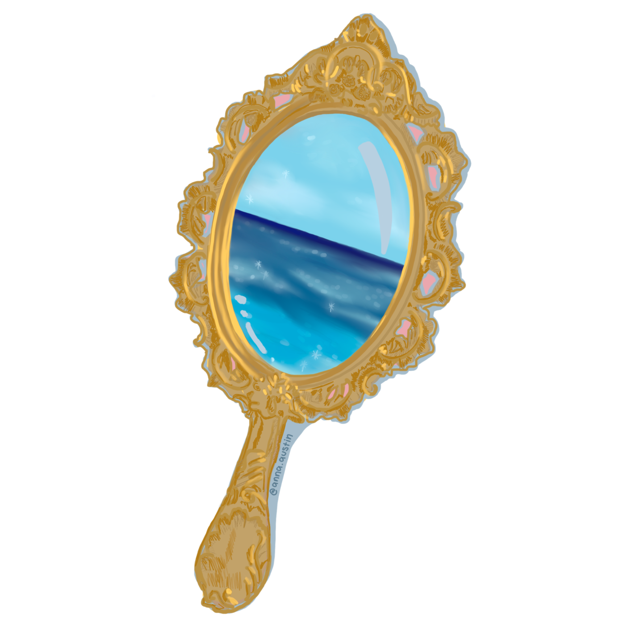 Ocean Mirror Sticker