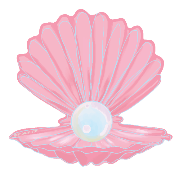 Pearl In Shell Sticker