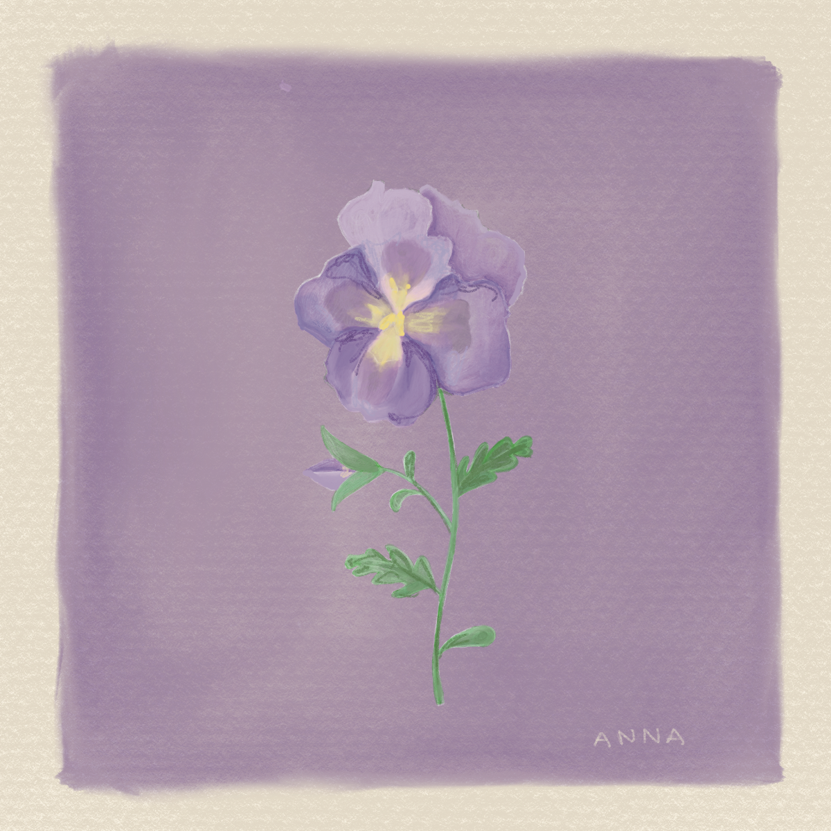 February Birth Flower Print