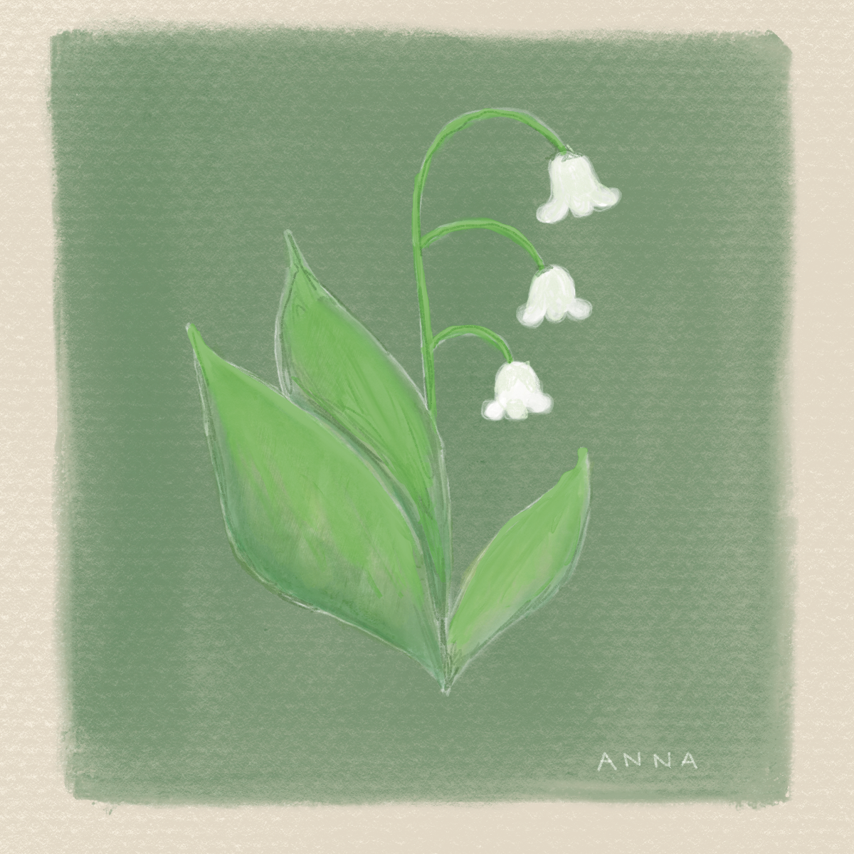 May Birth Flower Print