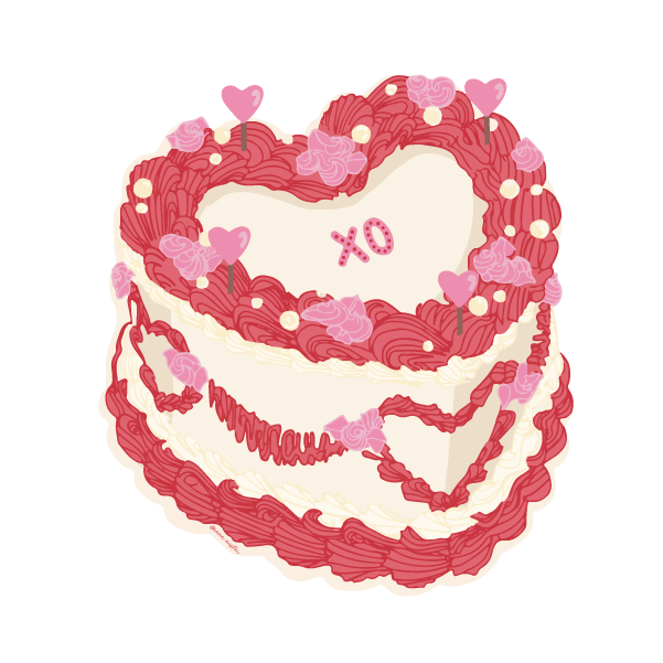 Xo Cake Sticker