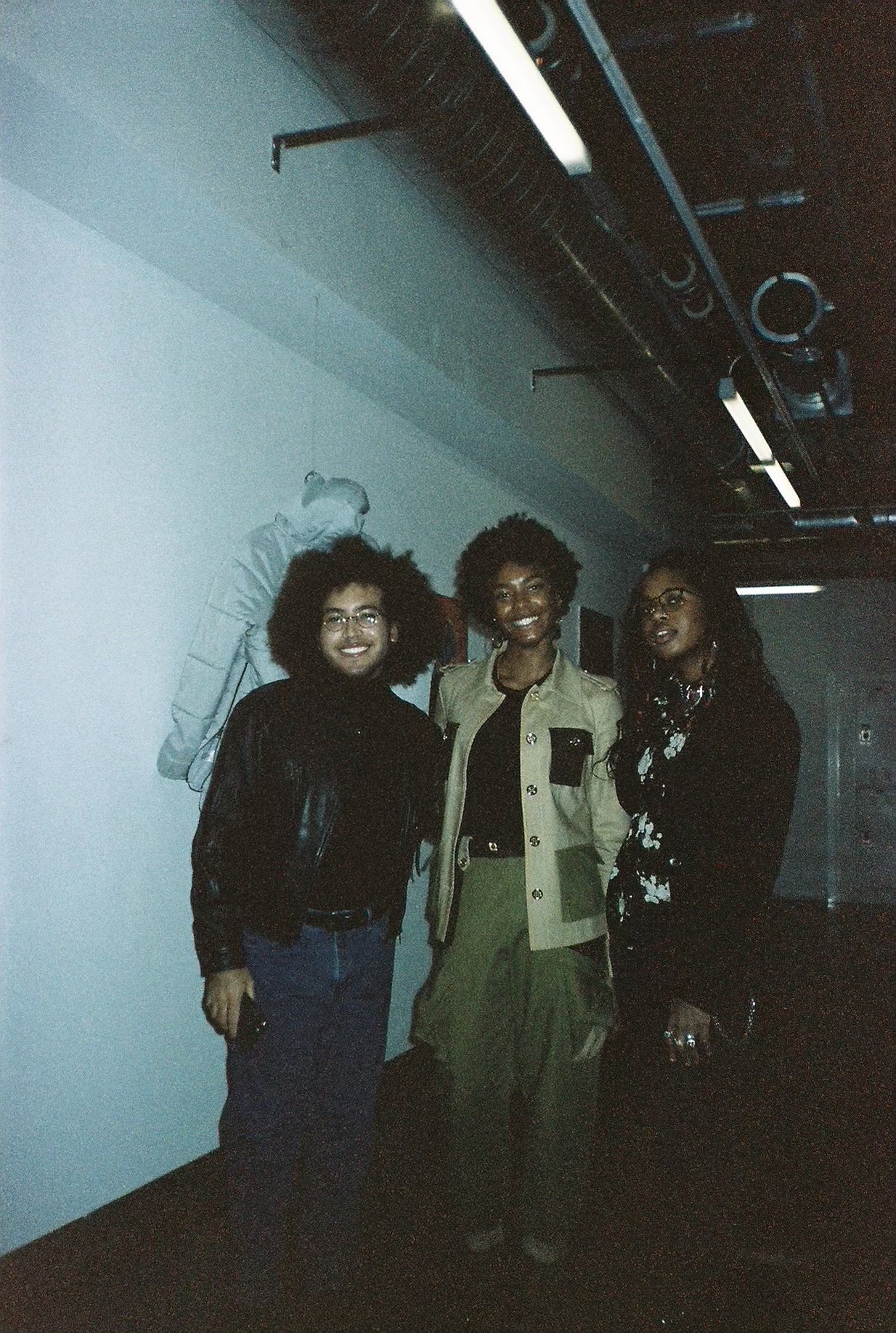 Alessia with artists in the show, Quincy and Shea