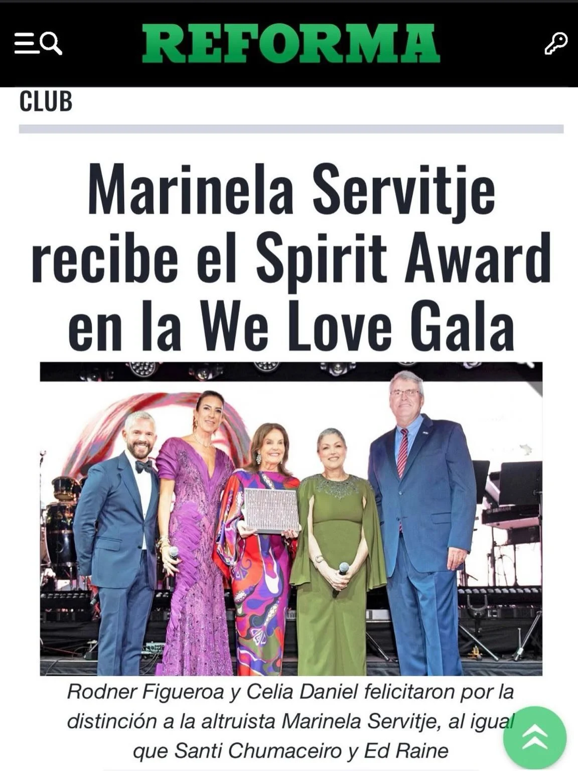 Gracias @reforma @reformaclub #SoniaParedes 🩵 #WeLoveGala 2026 in benefit of @foodforthepoorinc @missionbrainorg @welove_foundation @agrolibanofainc