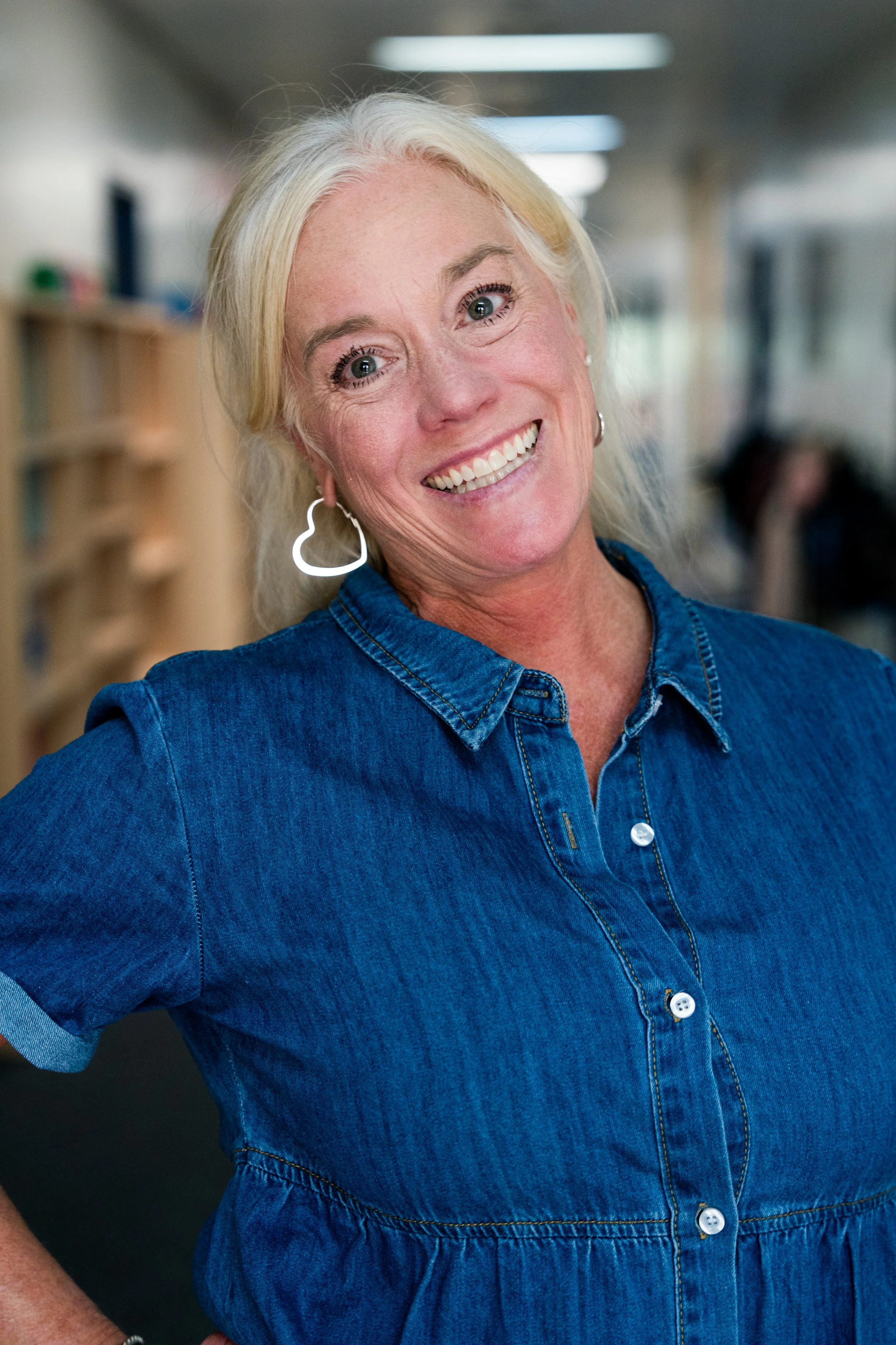 Blue sign with yellow circular accents, displaying the words 'Pathway Staff' in white text.
