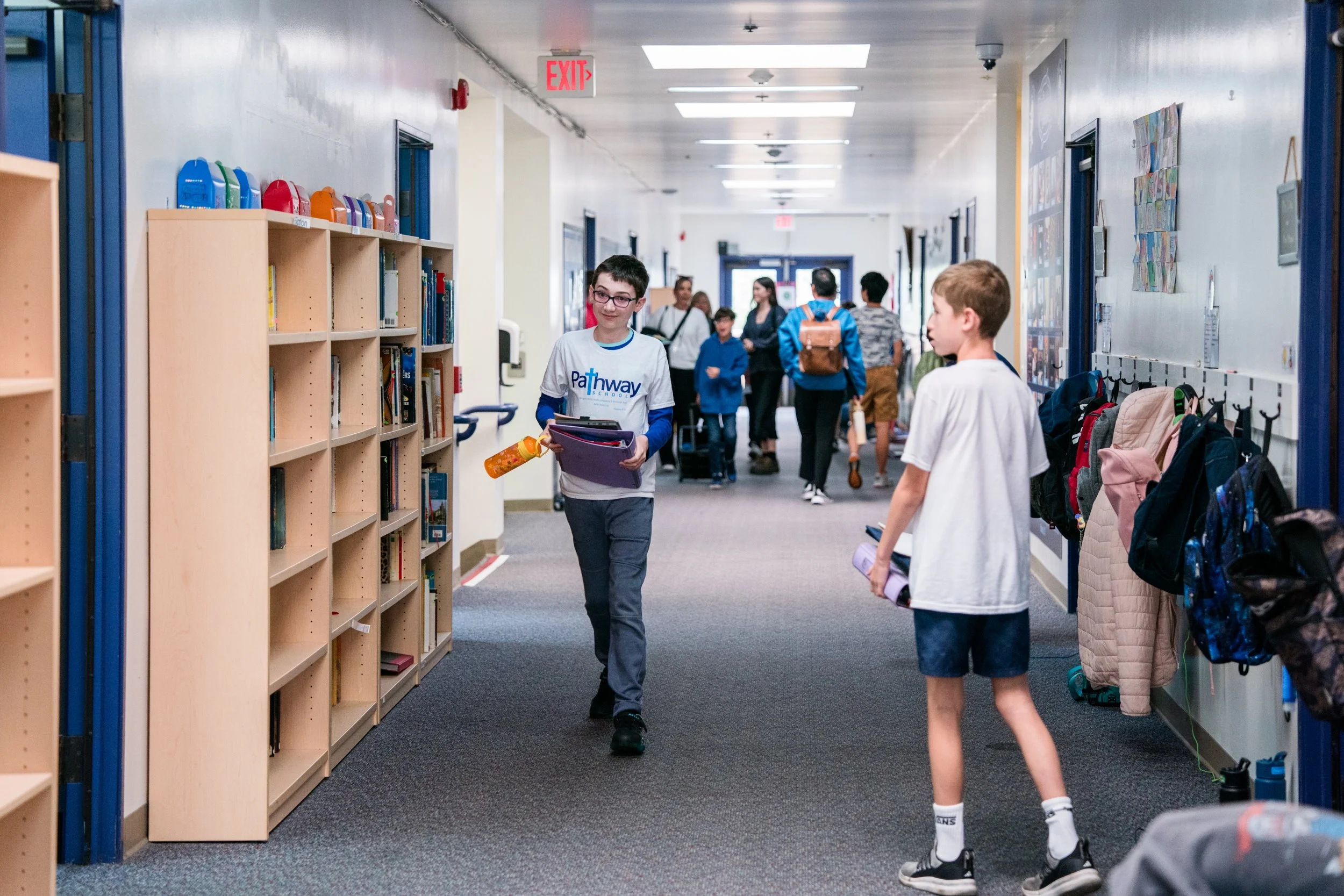 Students in Hallway