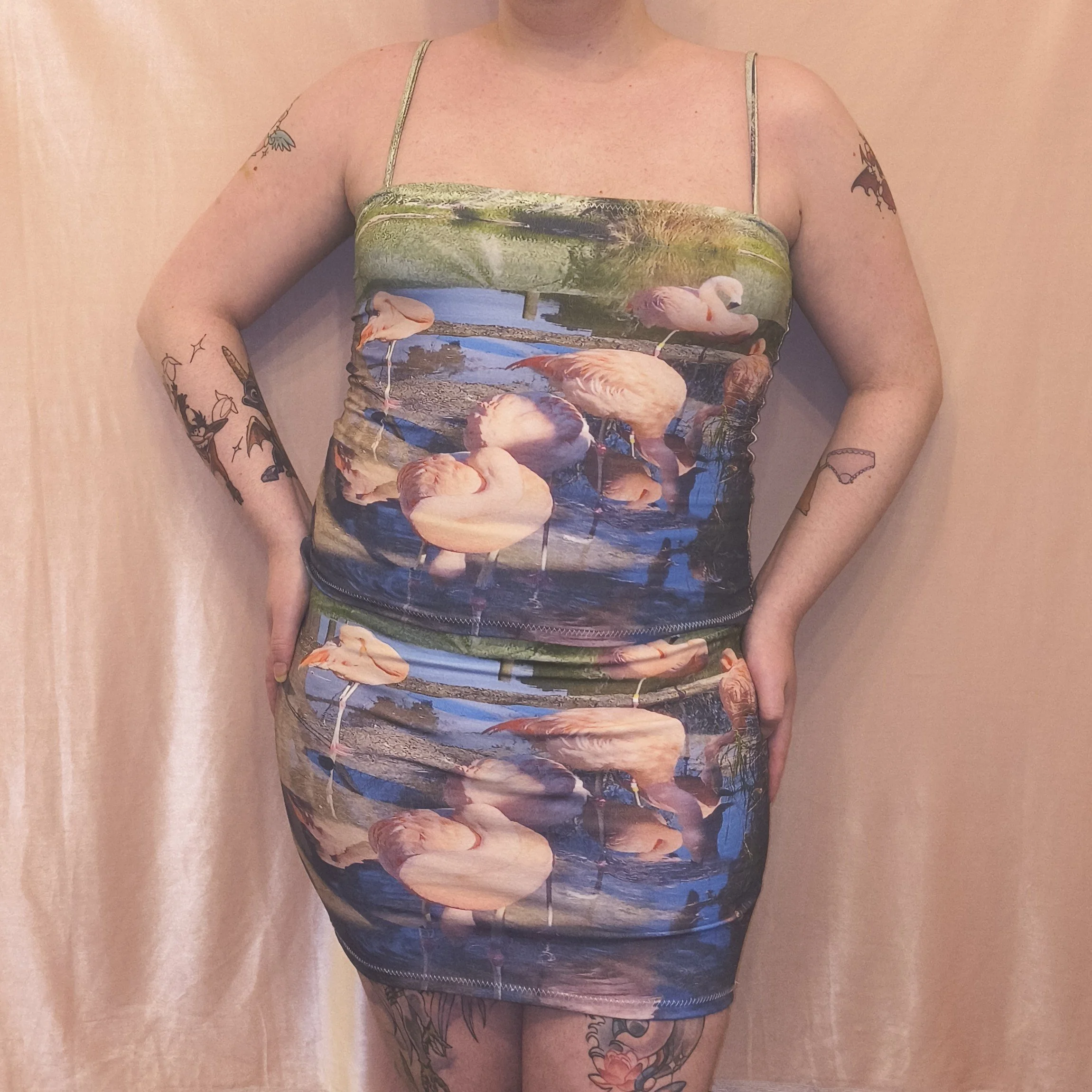 Flamingo Garden Tank