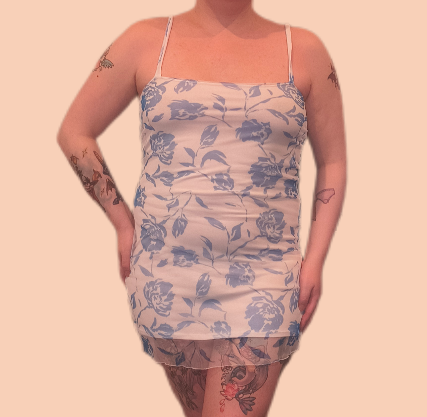 Blue Rose Dress