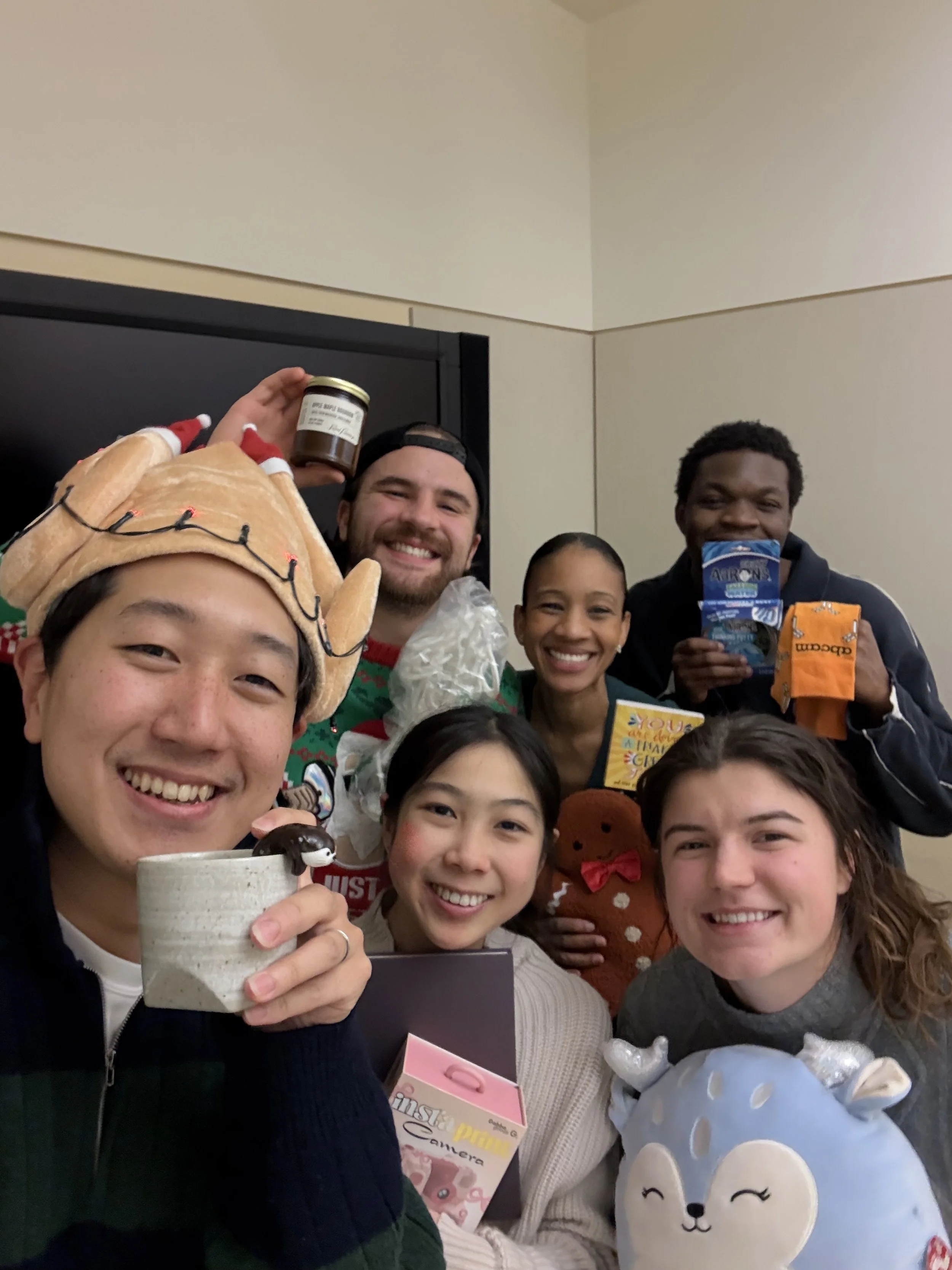 Dec 16, 2025 - The festivities continue with our annual white elephant gift exchange (4/6).