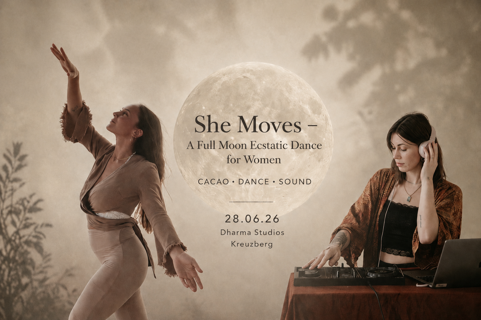 She Moves – A Full Moon Ecstatic Dance for Women w/ Louisa And Dani 