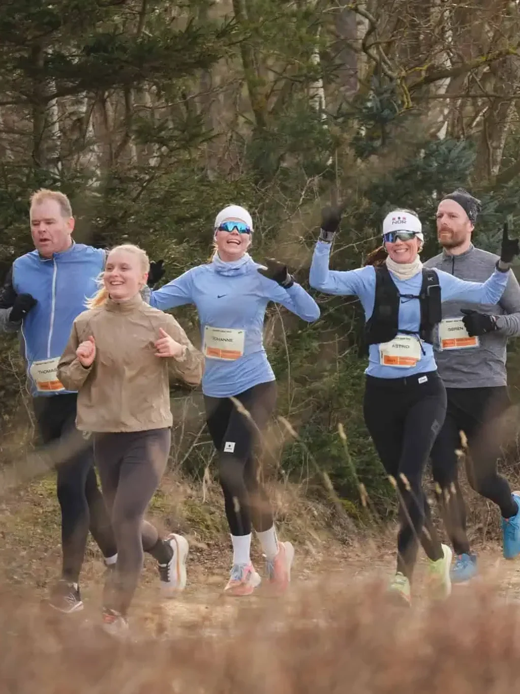 venner sammen afsted til hegnet half halvmarathon 2026 social run