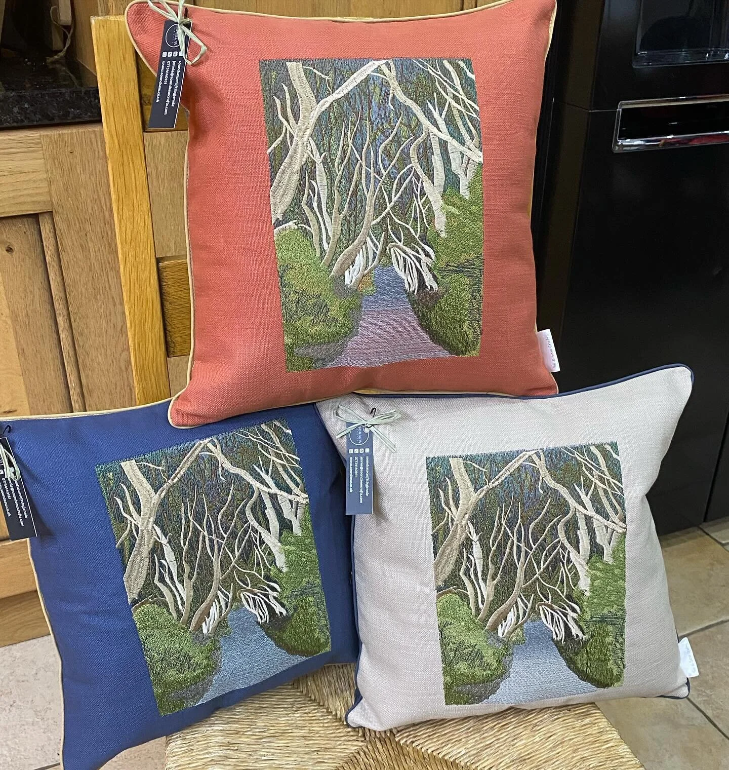 First time for doing my Dark Hedges design on a terracotta background for a customer&hellip;.love it! 🧡 #darkhedges #northernireland #gameofthrones #coantrim