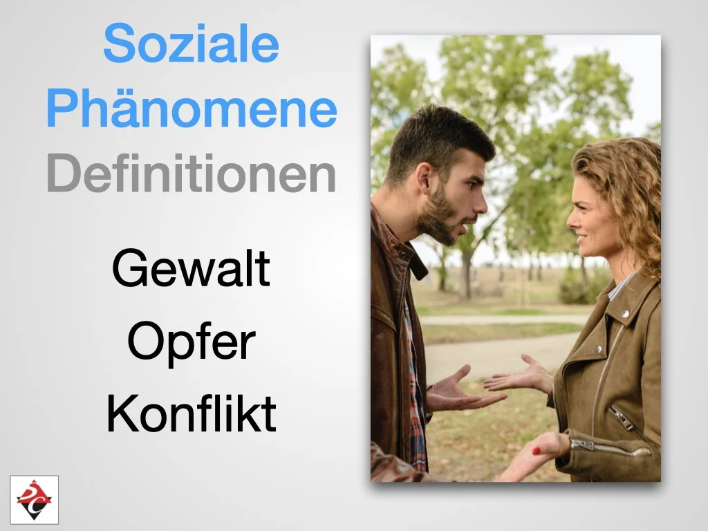Ein Mann und eine Frau stehen gegenüber in einer parkähnlichen Umgebung, die eine Konfliktlösung oder Diskussion zeigt.