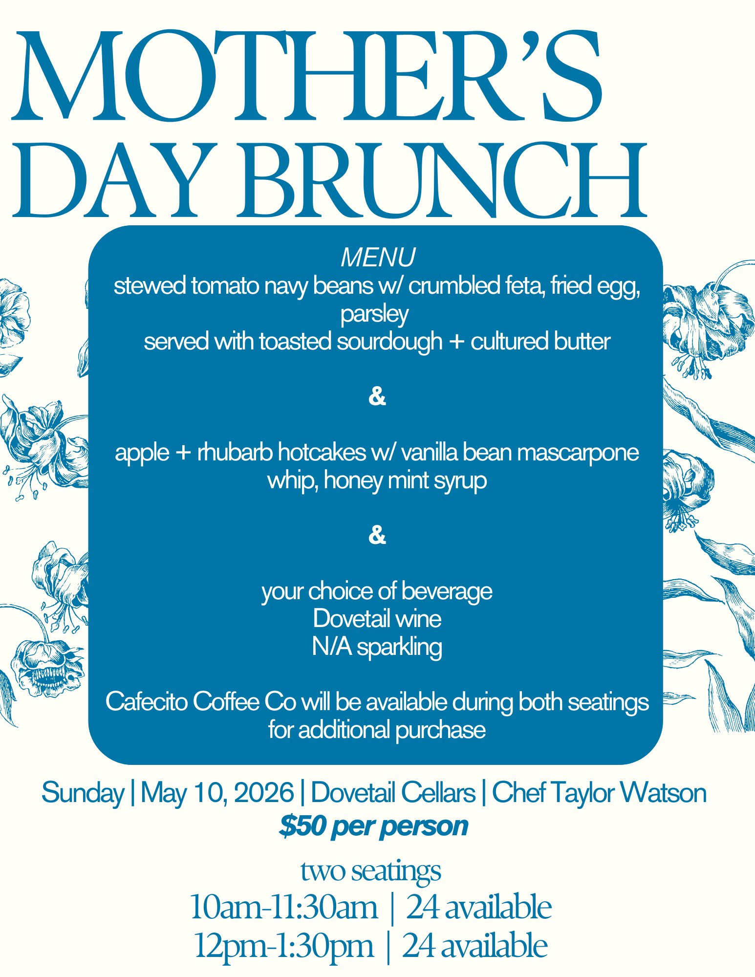 Mother's Day Brunch     (10am seating)