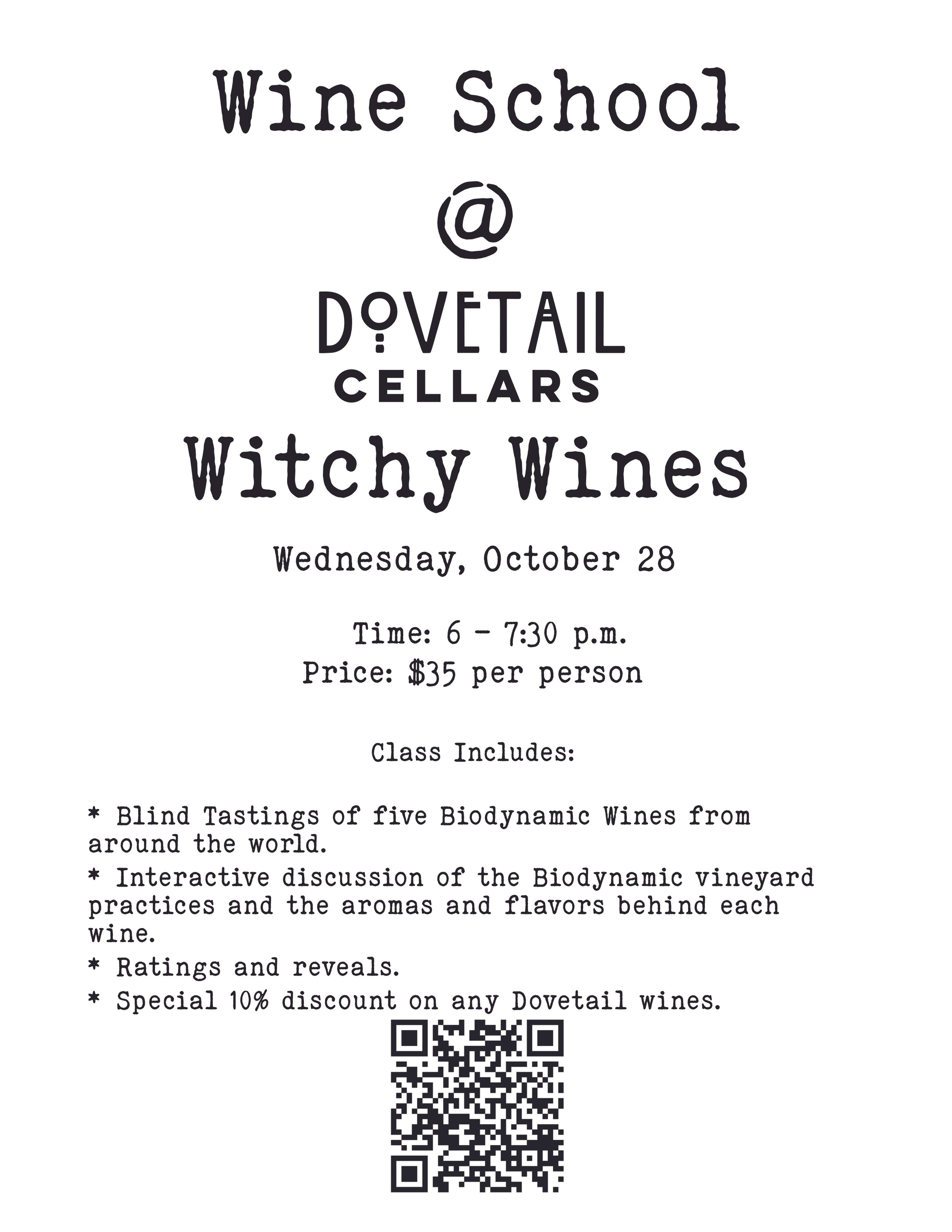 Wine School - Witchy Wines (Biodynamic)