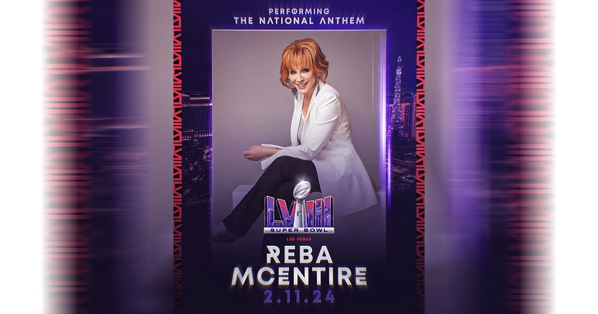 REBA MCENTIRE SLATED TO SING NATIONAL ANTHEM AT SUPERBOWL LVIII