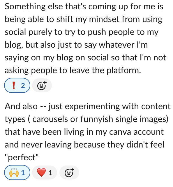Screenshot of testimonial for Natty Writes