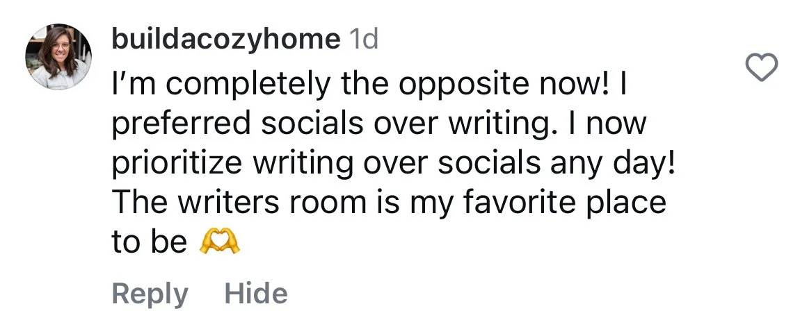 Testimonial for Natty Writes blog writing services.