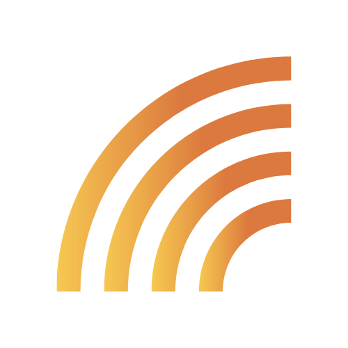 A colorful heatmap chart with overlapping semi-circular sections in yellow, orange, and green.