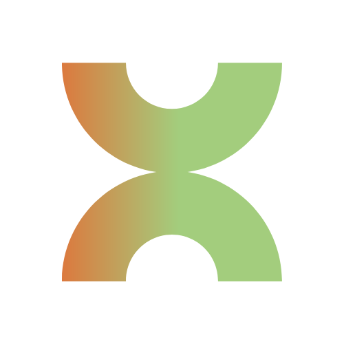 Three green and yellow 3D oval shapes, side by side, on a black background.