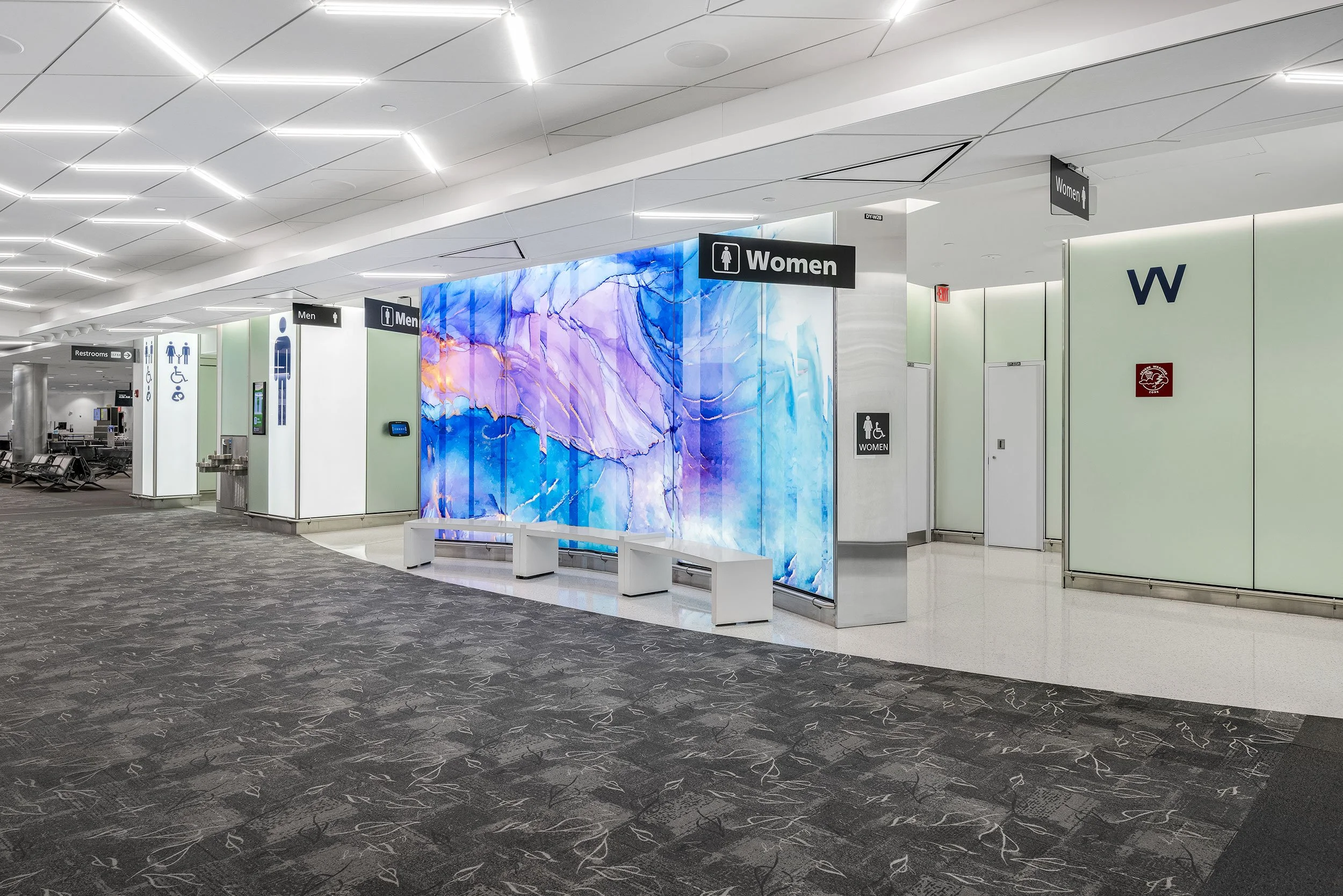 BWI Airport Bathroom Entrance - Maryland Commercial Architectural Photography